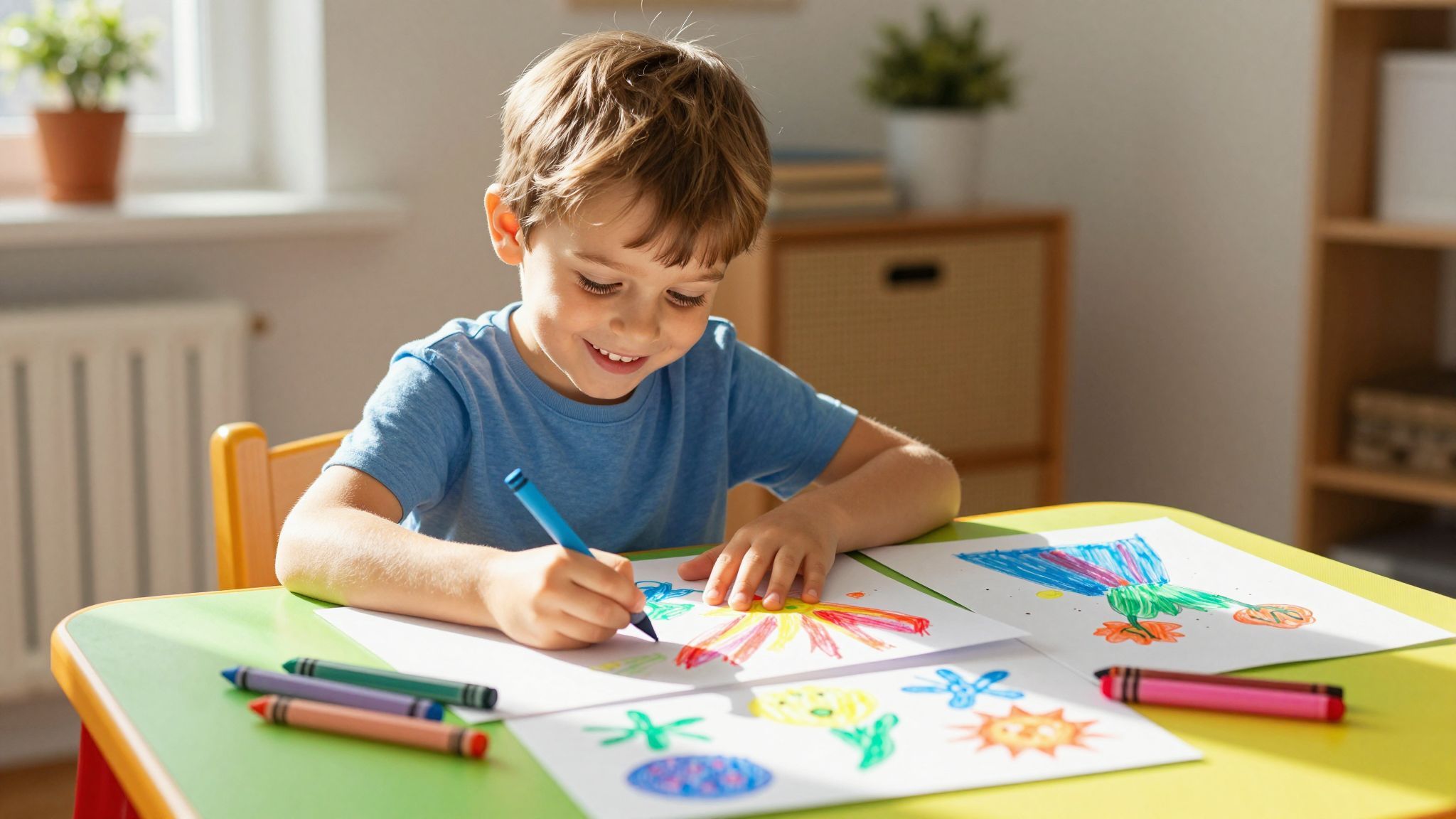 A rajzolás segít a gyermekek érzelmi világának kifejezésében.