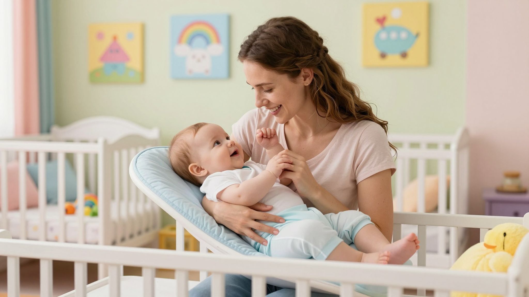 A ringatás segíti a propriocepció korai fejlődését.