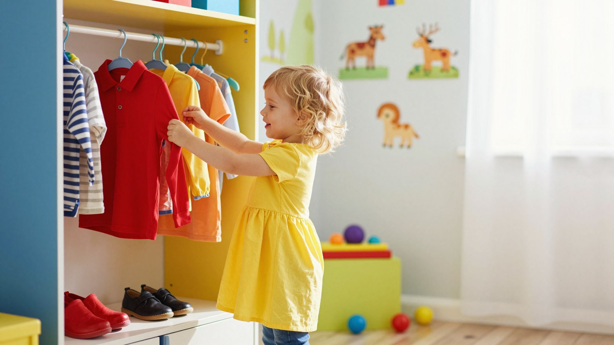 A ruhák kiválasztása fejleszti a gyerekek döntési képességét.