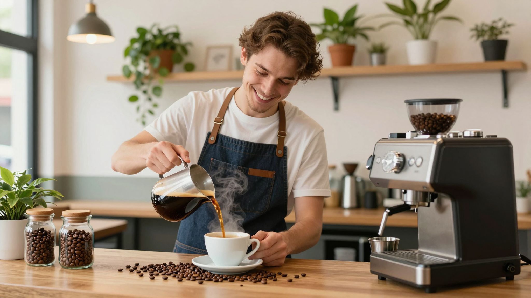 A svájci vizes eljárás megőrzi a kávé ízét.