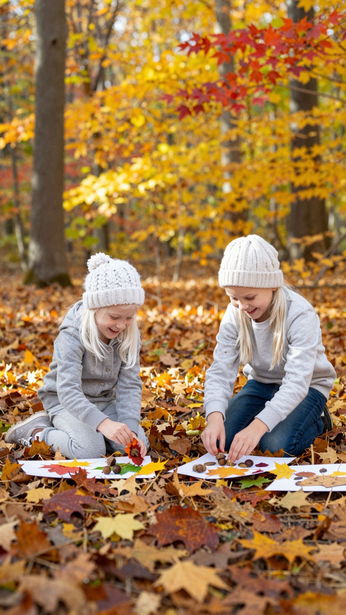 A természet inspirálja a gyerekek kreatív kifejezését.