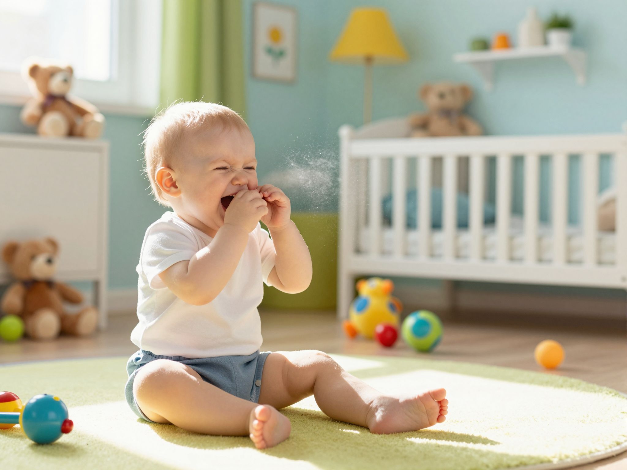 A tüsszentés elősegíti a csecsemők immunrendszerének érését.