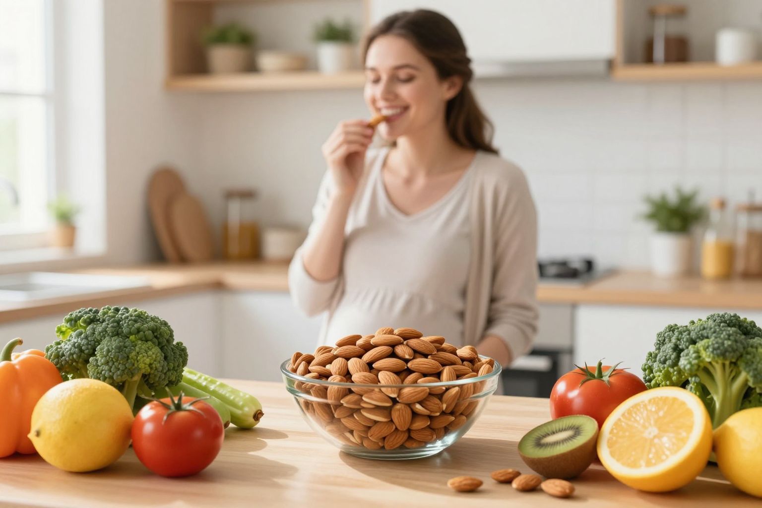 A mandula segíti a vérnyomás stabilizálását kismamáknál.