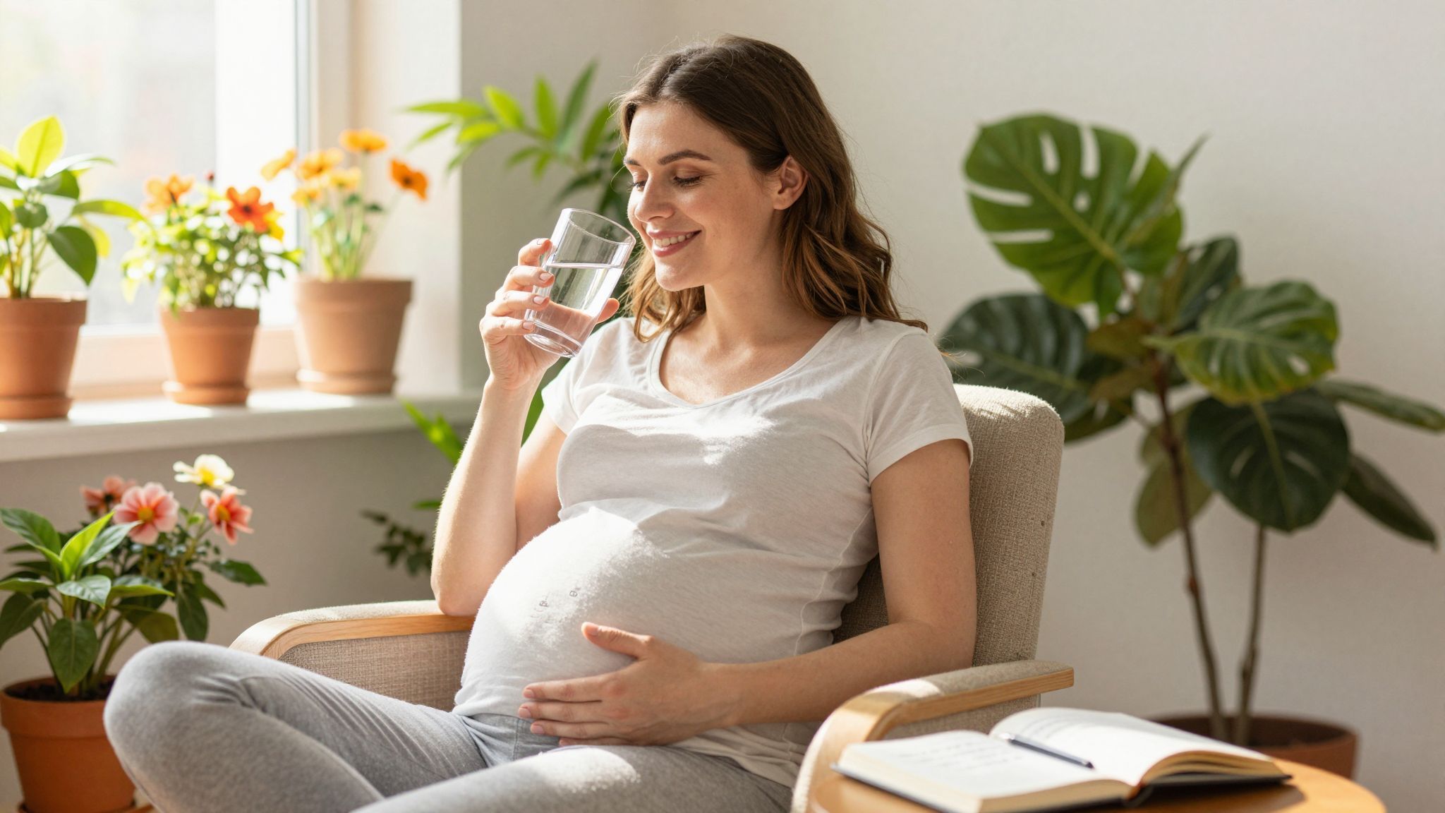 Az anyai hidratáció közvetlen hatással van a magzatvíz mennyiségére.