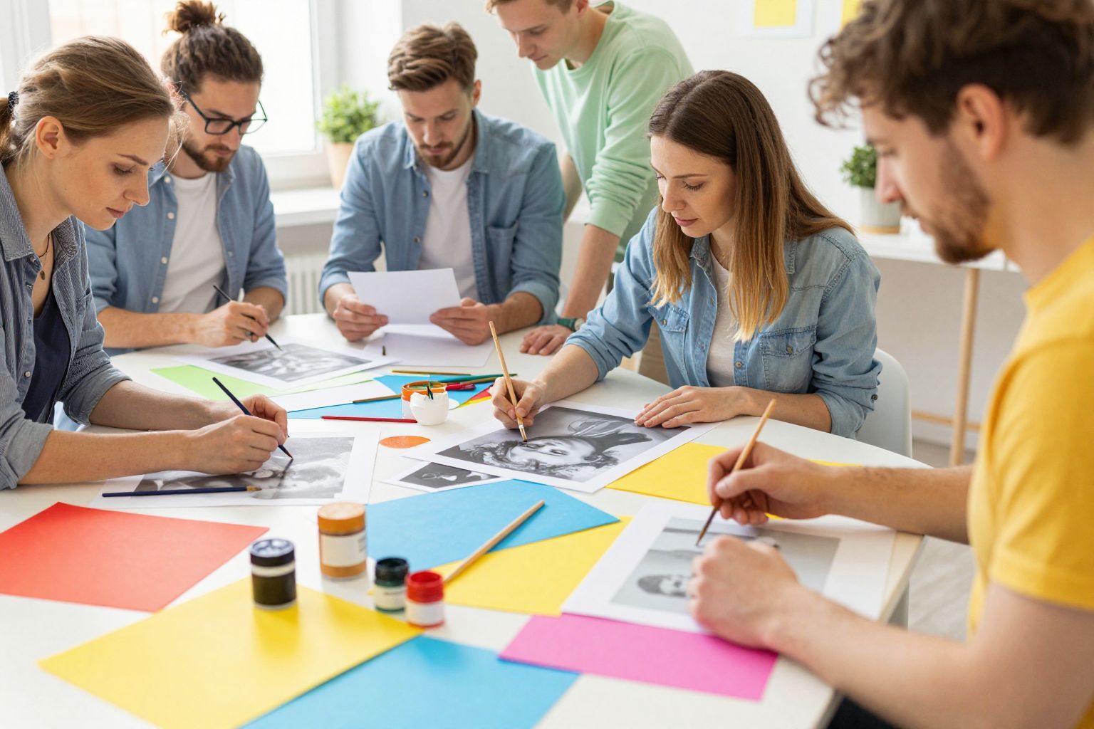 A munkaterület rendszerezése segíti a kreatív folyamatot.