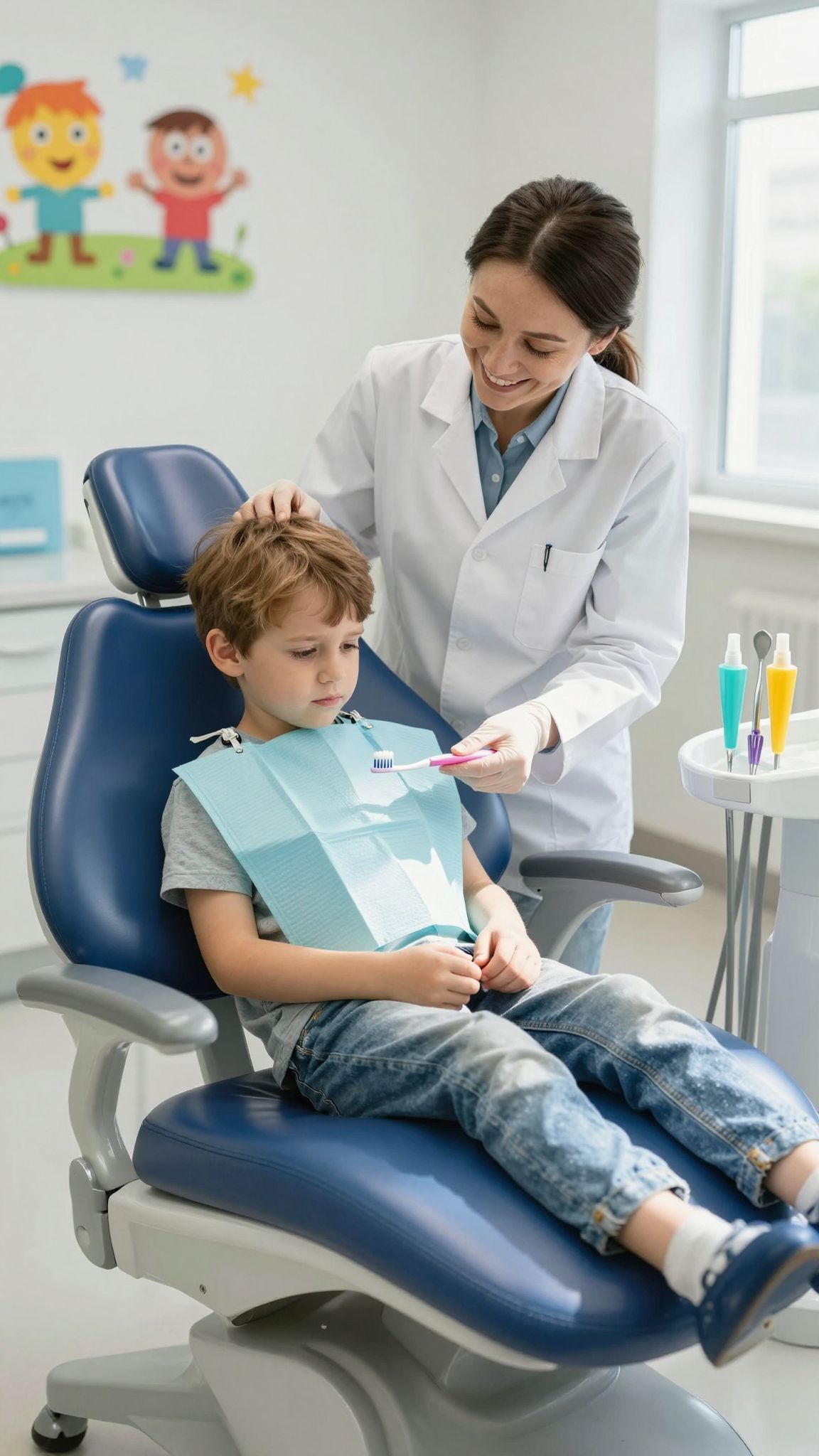 A korai fogorvosi látogatás segíti a gyerekek szájhigiénéjét.