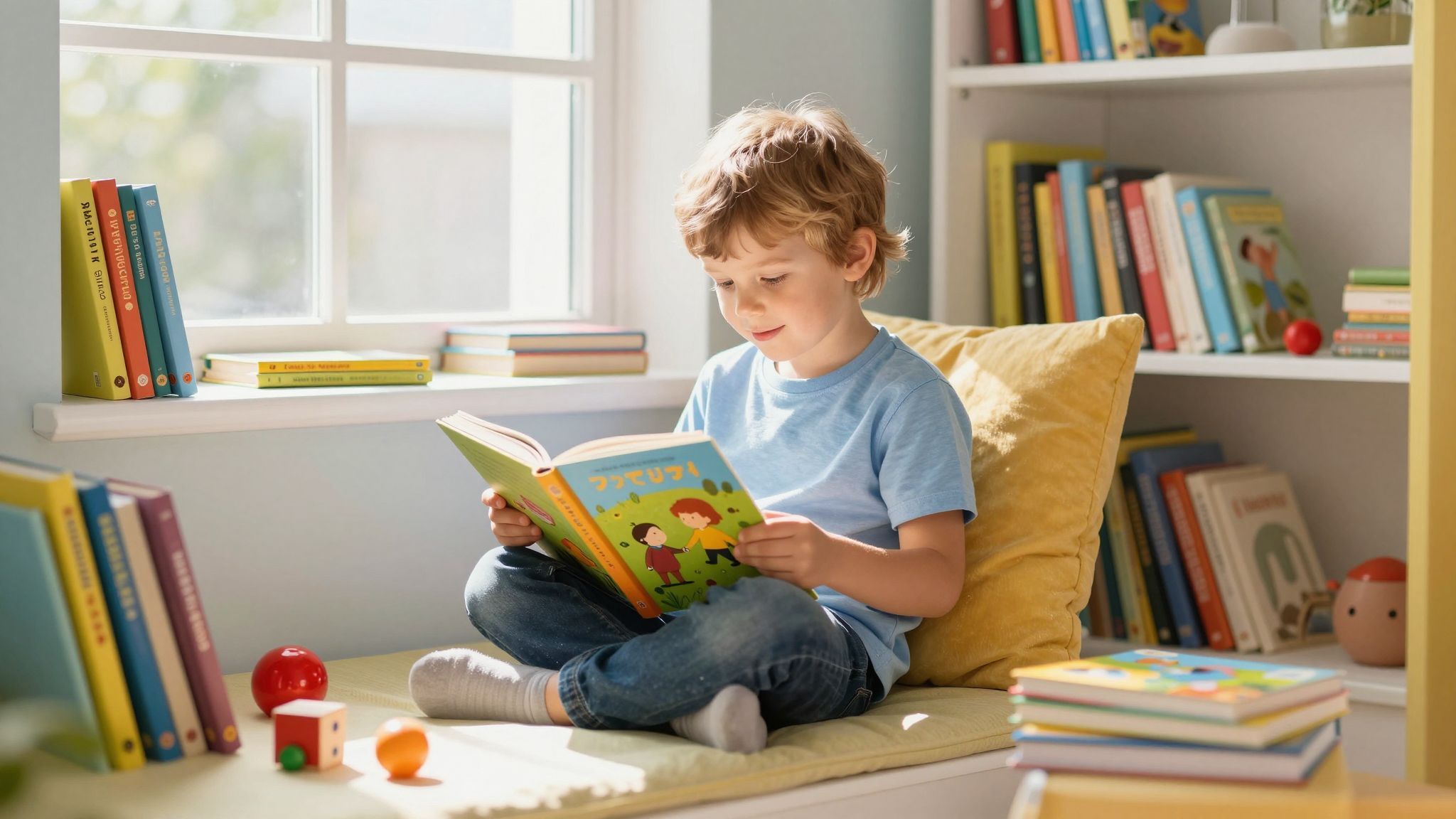 Az olvasás fejleszti a gyerekek kognitív képességeit.