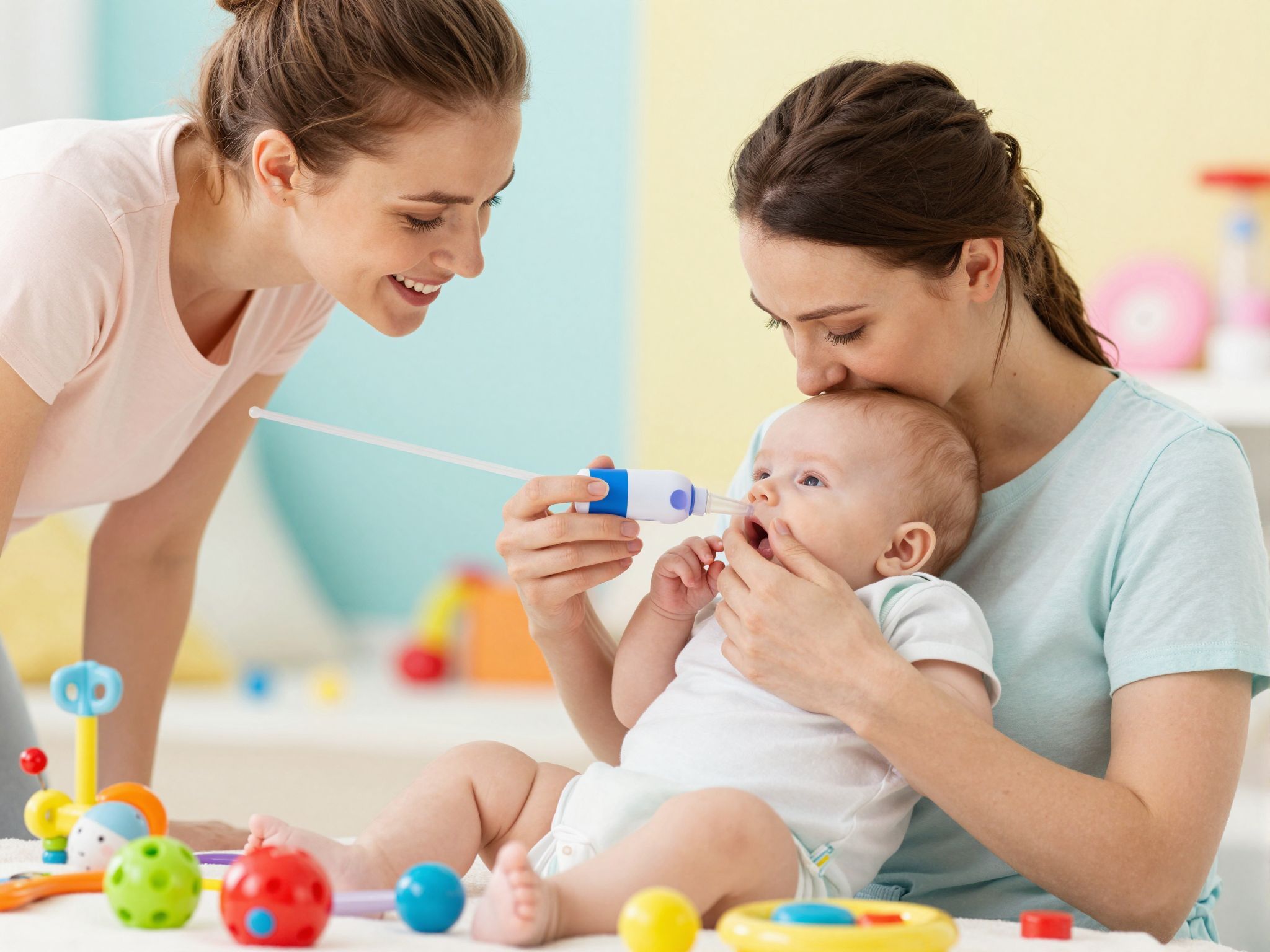 Az orrtisztítás segít a légzés javításában csecsemők esetén.