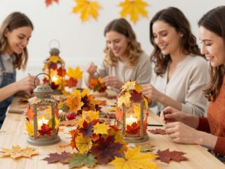 DIY őszi dekoráció: így készíts gyönyörű lámpásokat falevelekkel és termésekkel