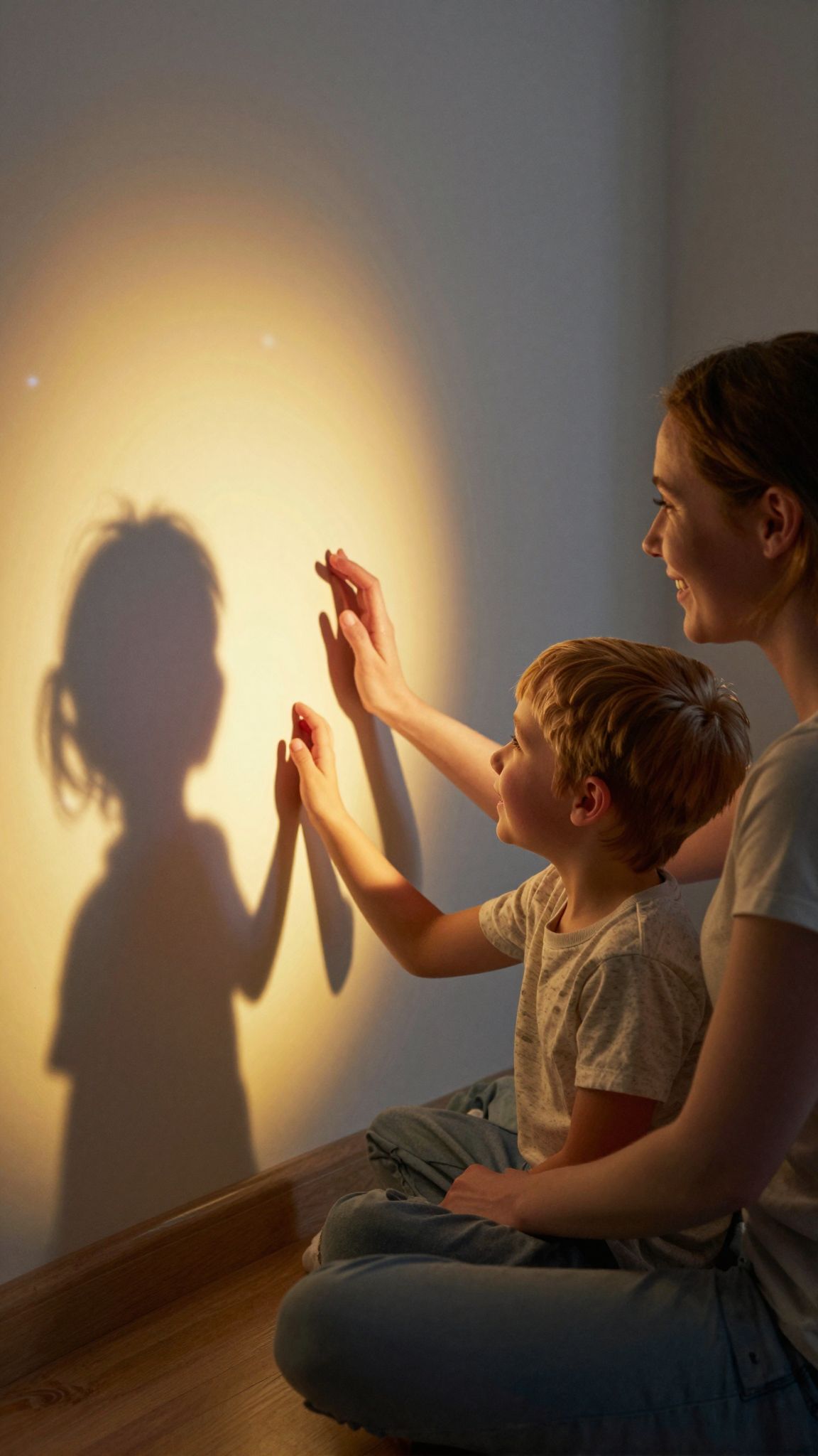 Az árnyjáték segít csökkenteni a sötéttől való félelmet.