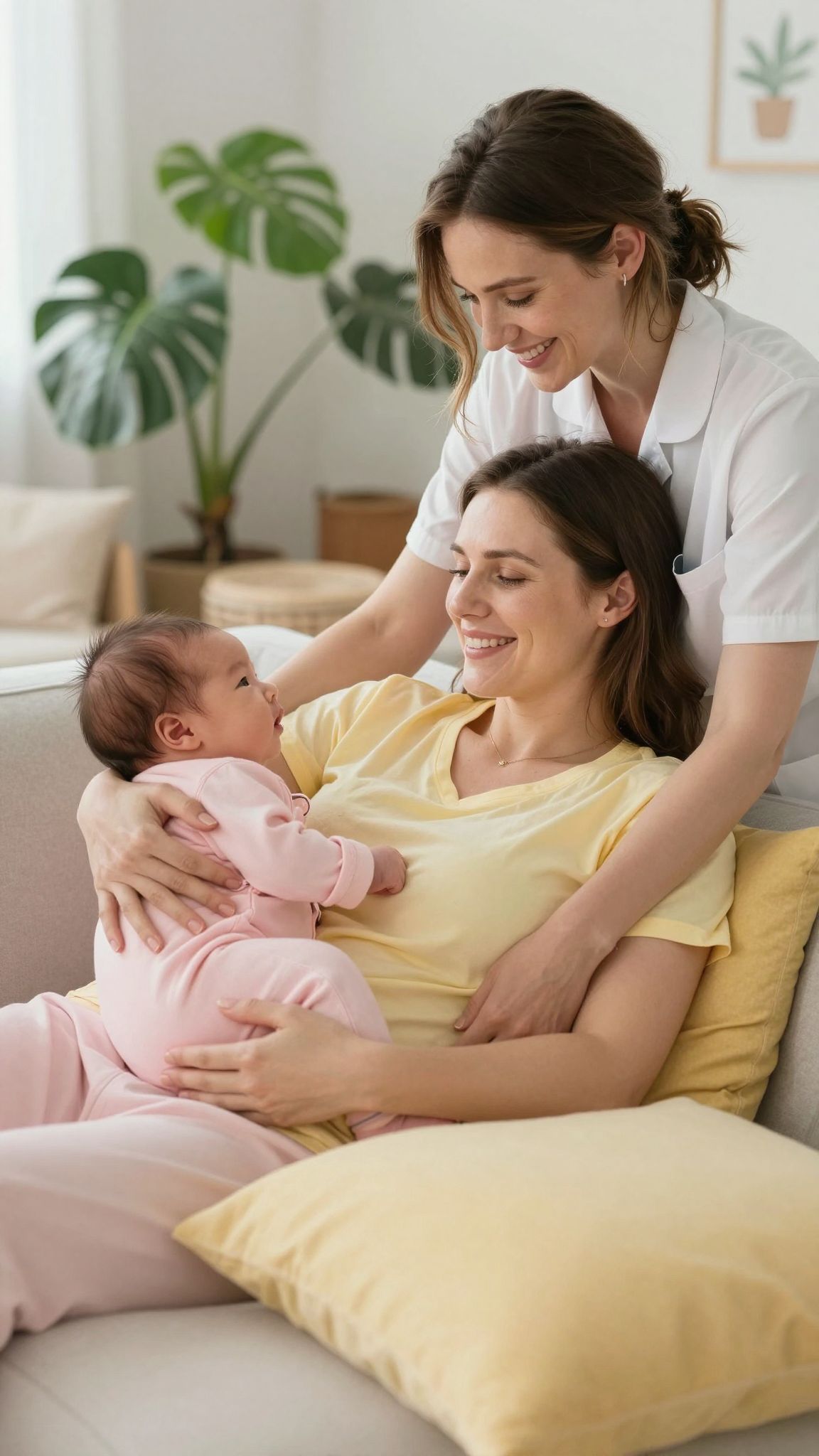 A dúlák támogatása növeli az érzelmi biztonságot szüléskor.