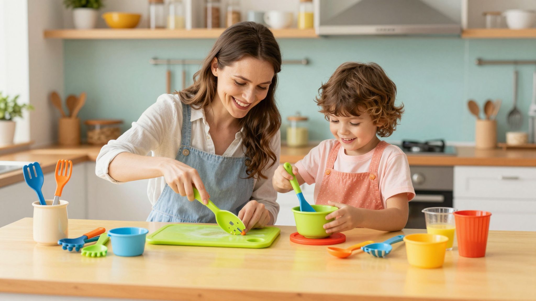 Praktikus eszközök segítik a gyors főzést és takarítást.