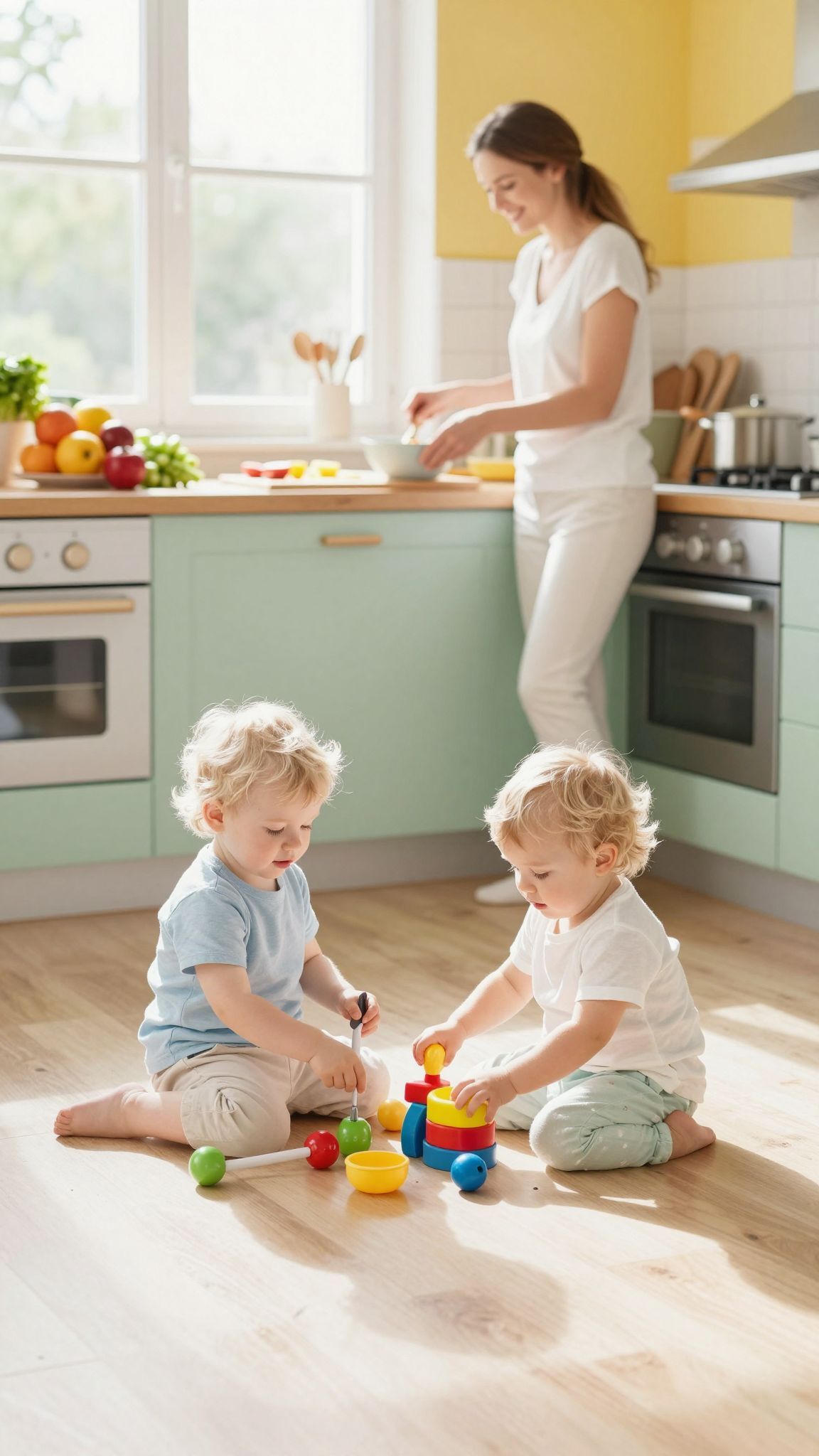 Konyhai trükkök segítenek időt spórolni két totyogó mellett.
