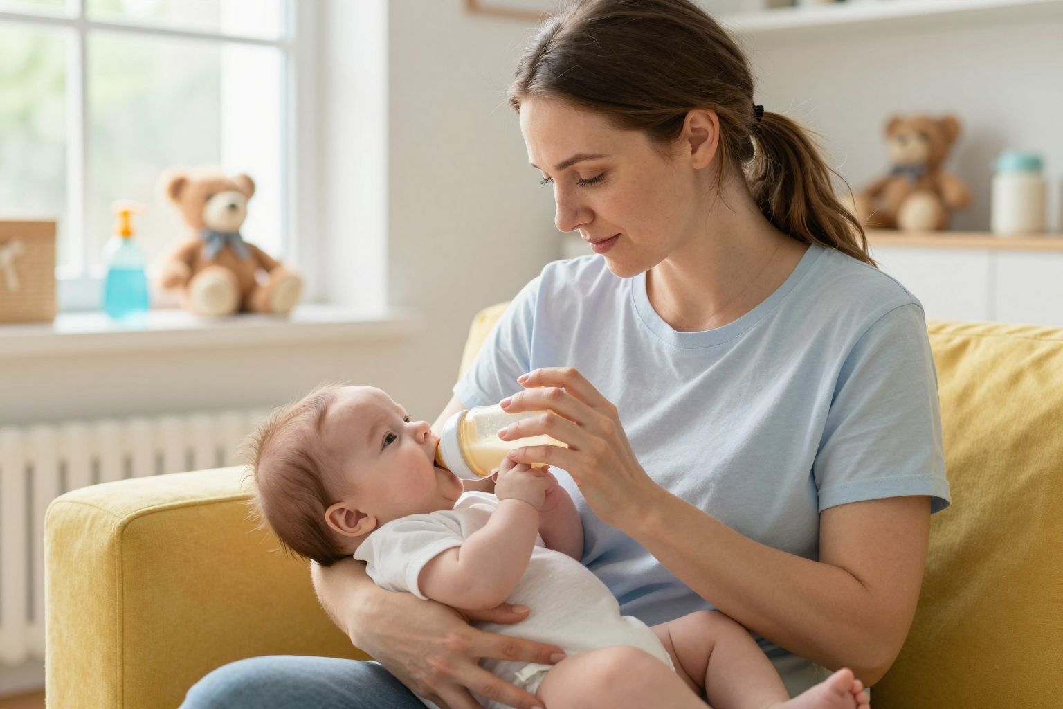 A baba fizikai jelei fontosak az etetés ellenőrzésében.
