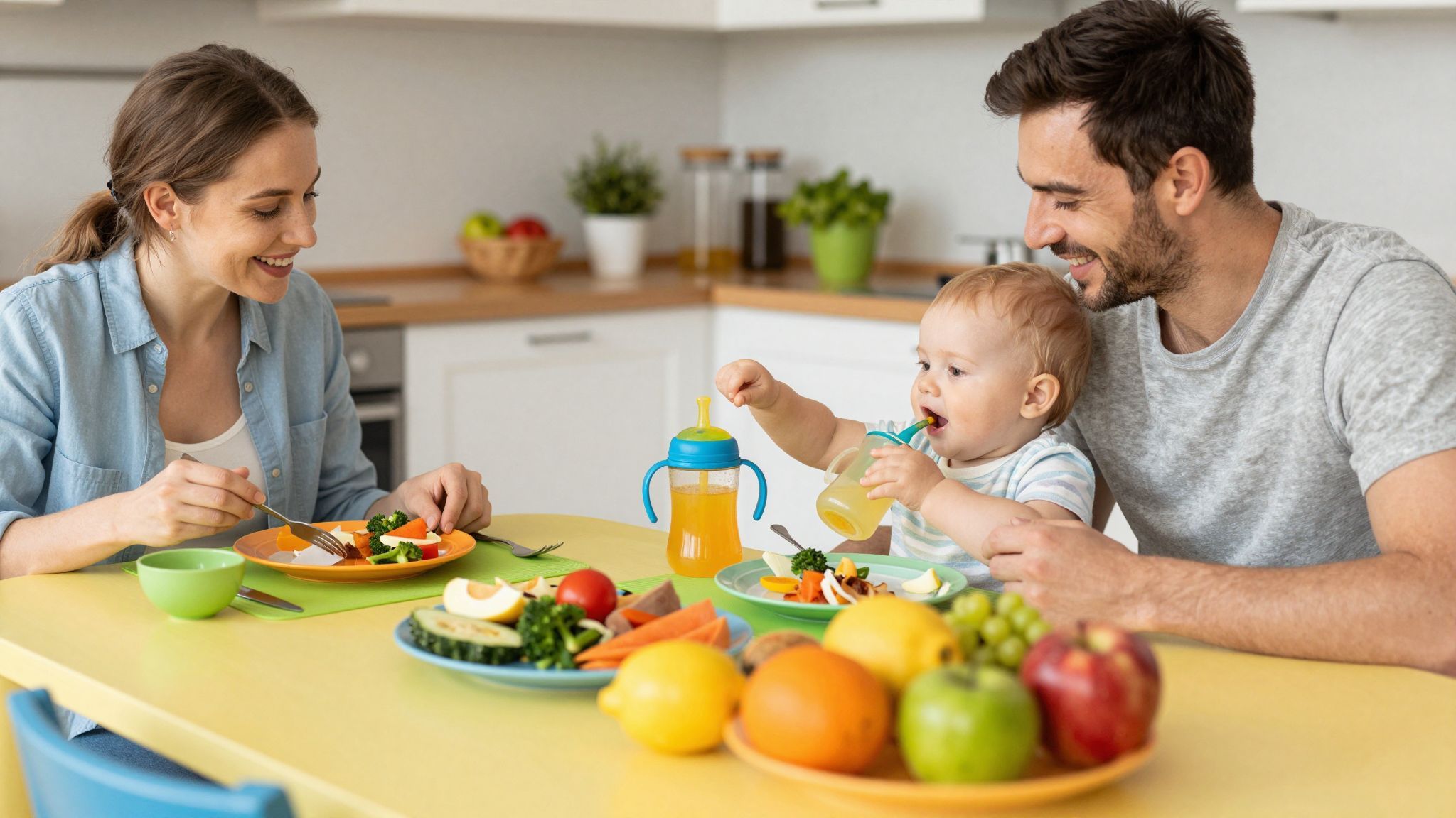 A vízfogyasztás elengedhetetlen a egészséges falatkás hozzátáplálásnál.