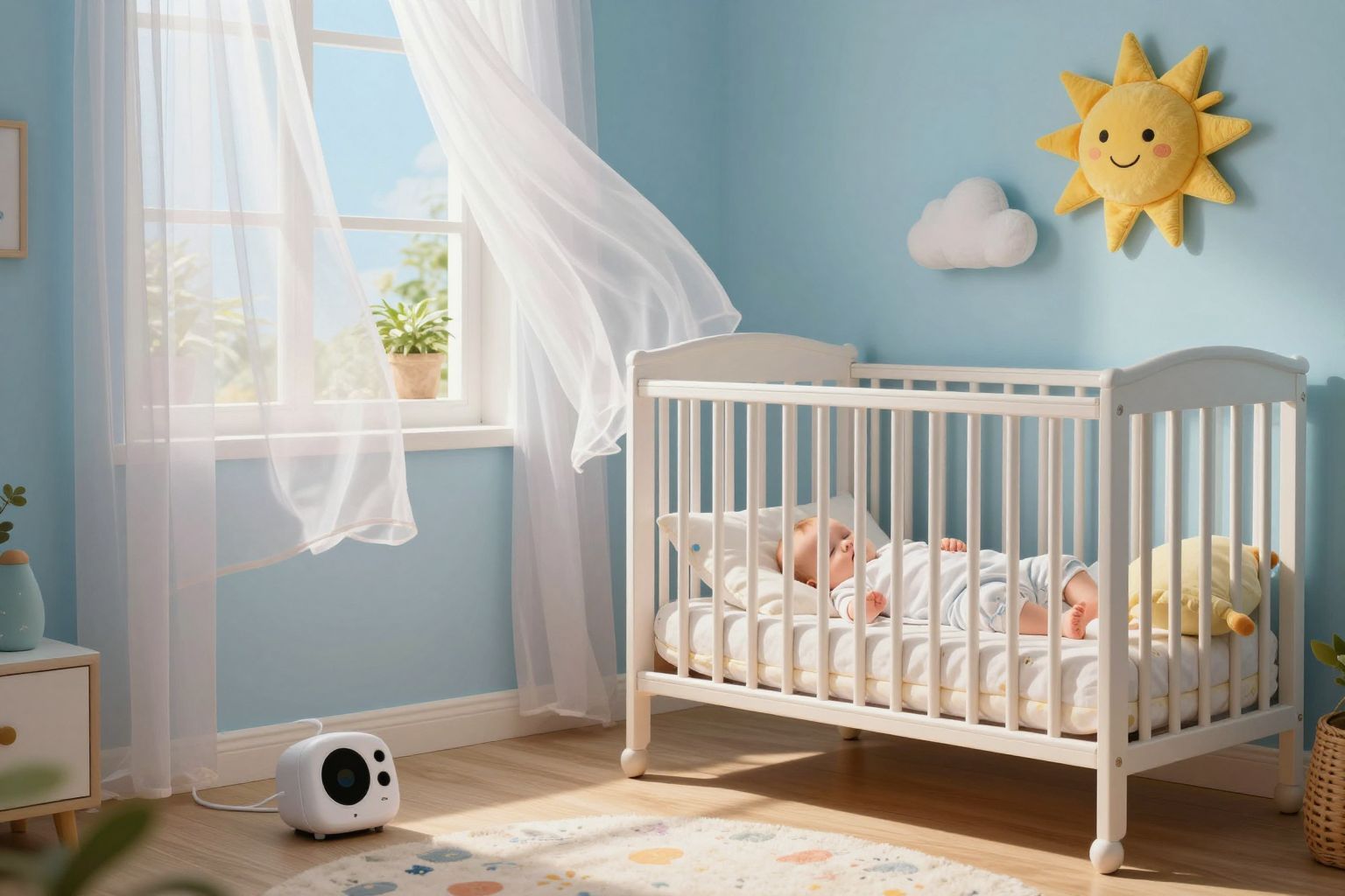 A szellős ágynemű segíthet a baba kényelmében.