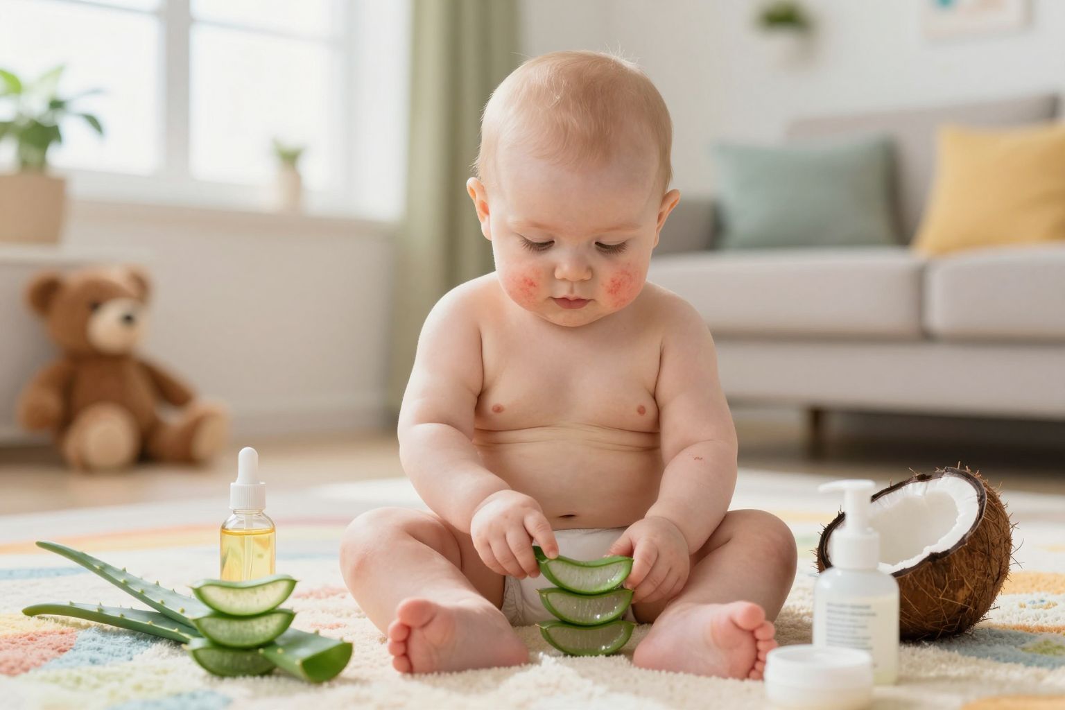 A hidratálás kulcsfontosságú a csecsemőkori ekcéma kezelésében.