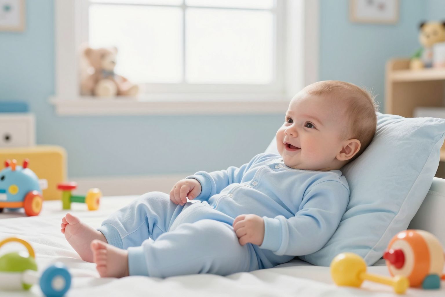 A kék pizsama segít a sárgaság gyorsabb kezelésében.