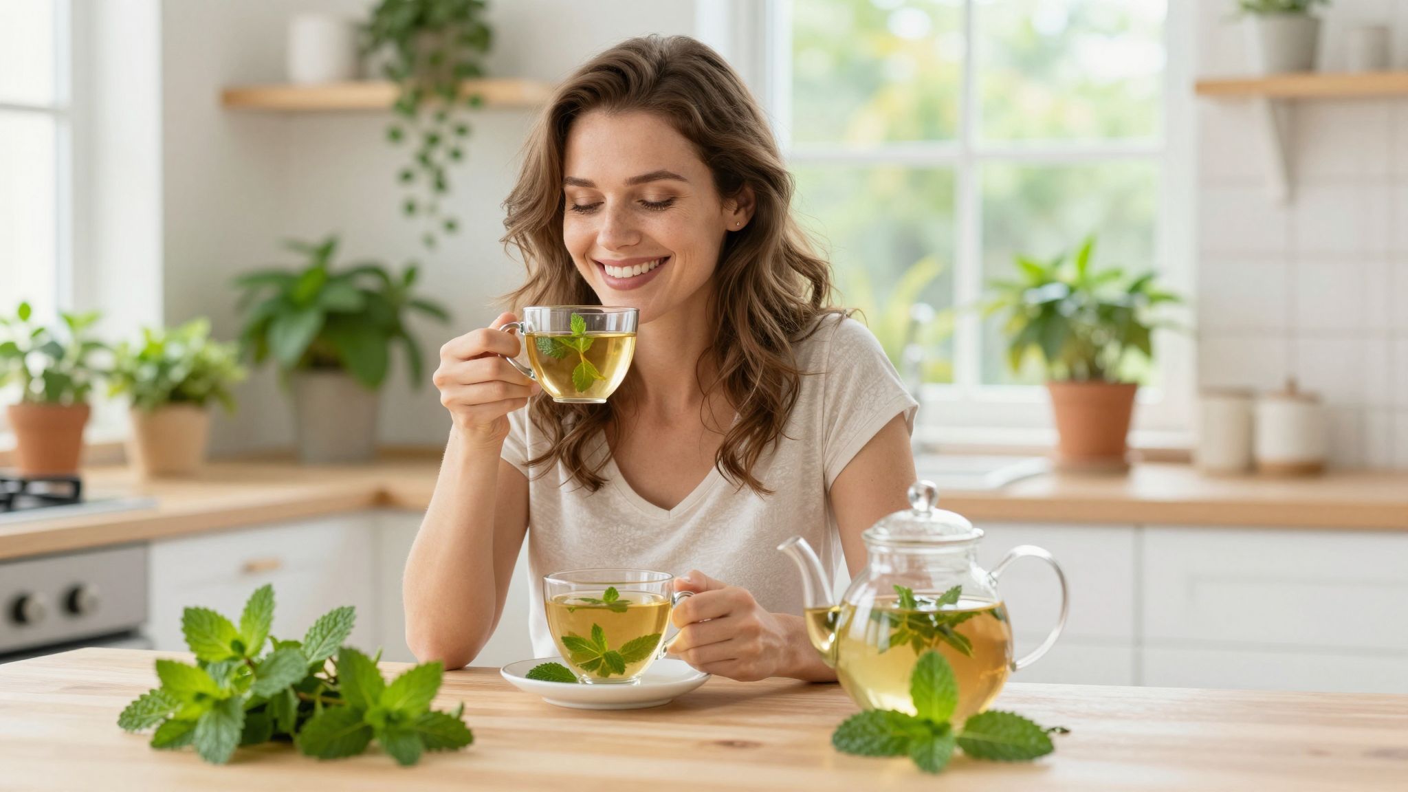 A mentatea segít a stressz csökkentésében és a felfrissülésben.