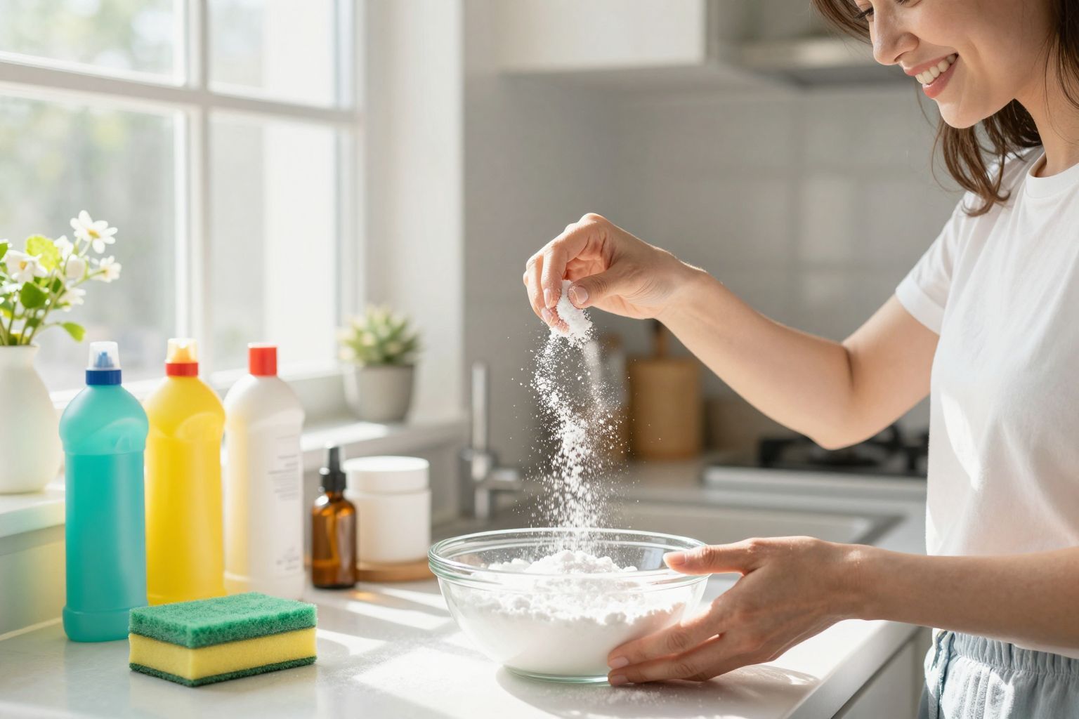 A szódabikarbóna természetes tisztítószer és fertőtlenítőszer.