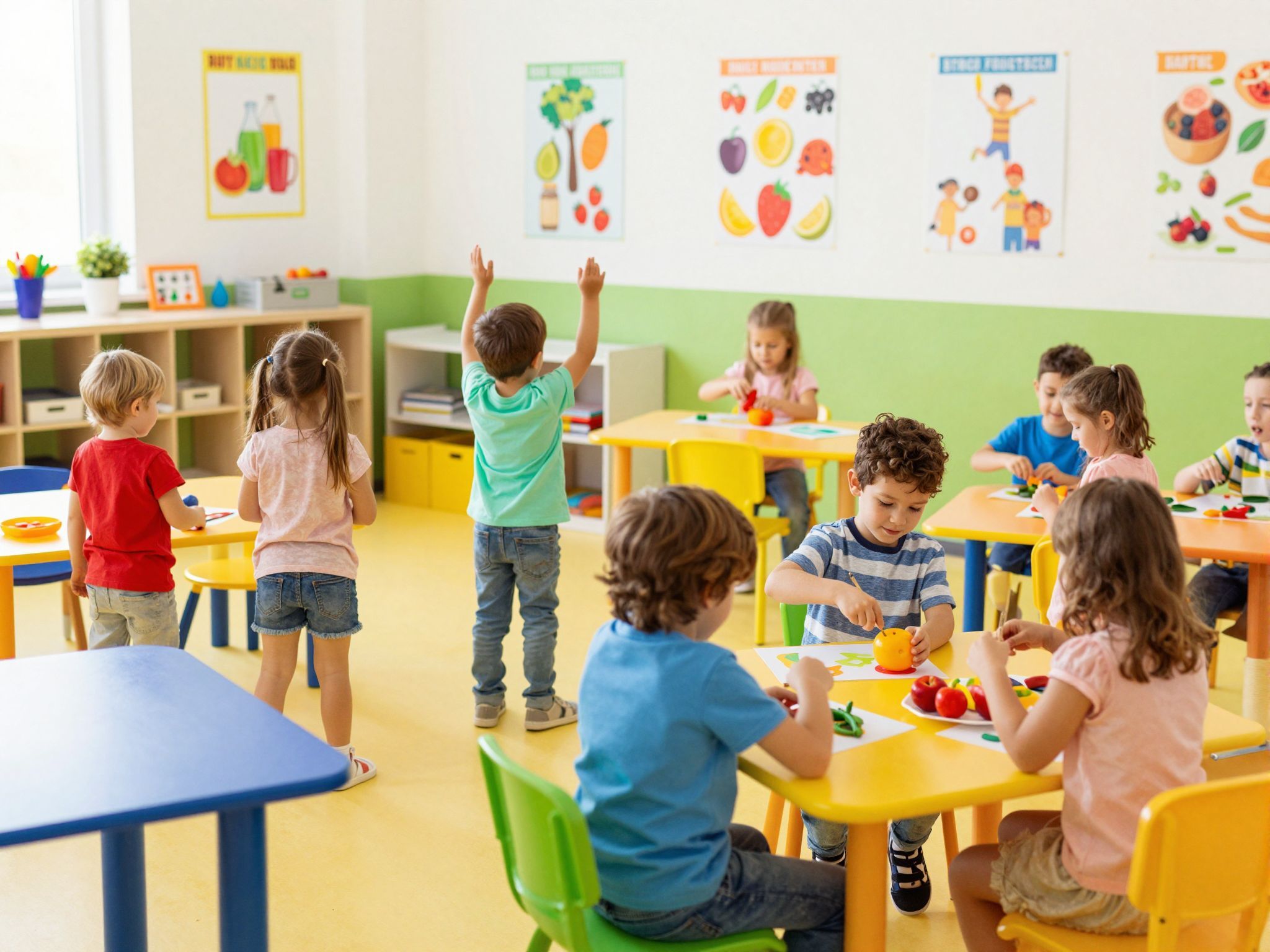 Az óvodai egészségnevelés alapja a helyes táplálkozás.