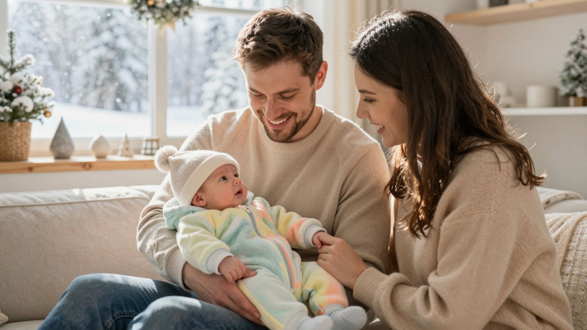 Az újszülötteket rétegesen öltöztessük a hidegben.