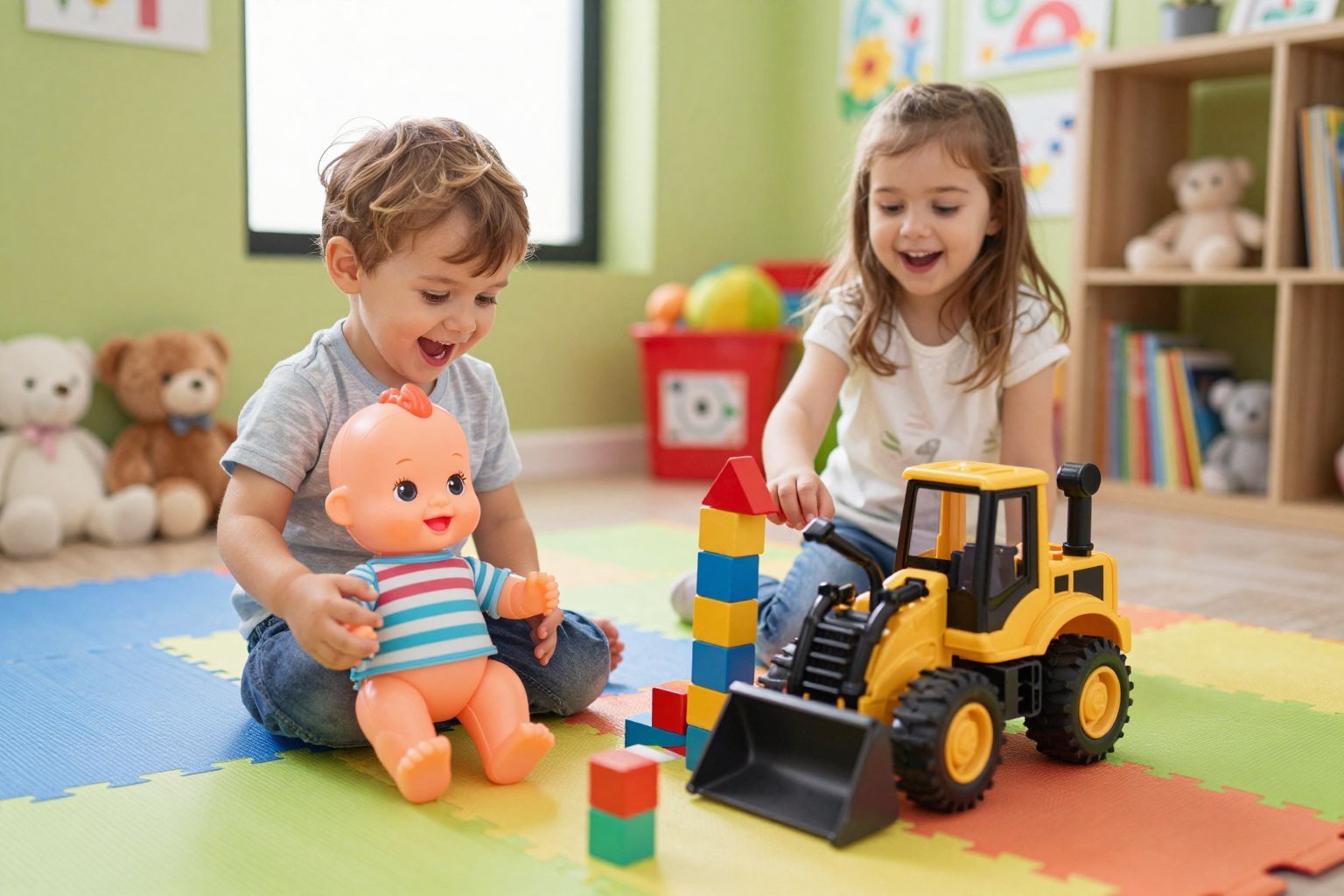 A játékválasztás tükrözi a gyerekek érdeklődését és vágyait.