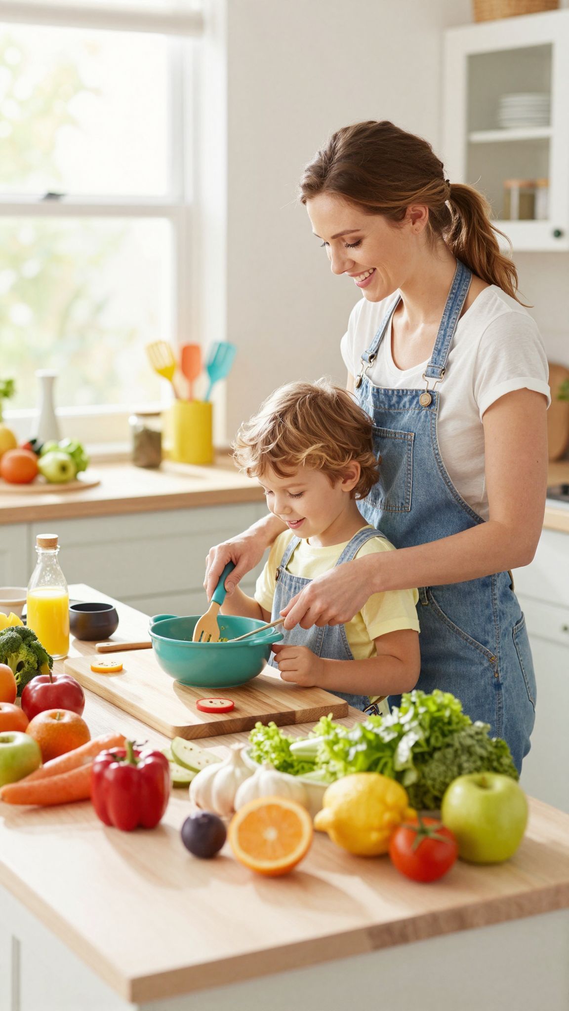 A főzés során a gyerekek kreativitása és önbizalma nő.