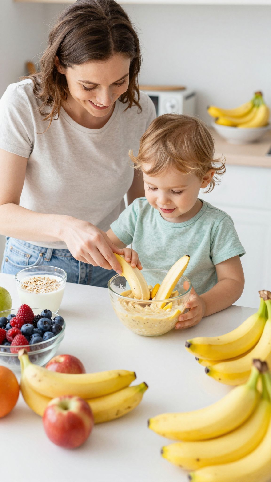 A banán remekül párosítható joghurttal és dióval.