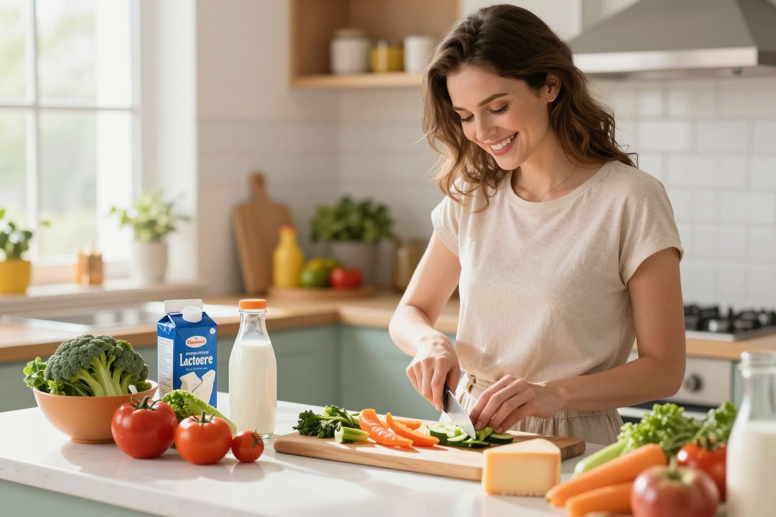 Laktózmentes alternatívák: mandula- és kókusztej népszerű választások.