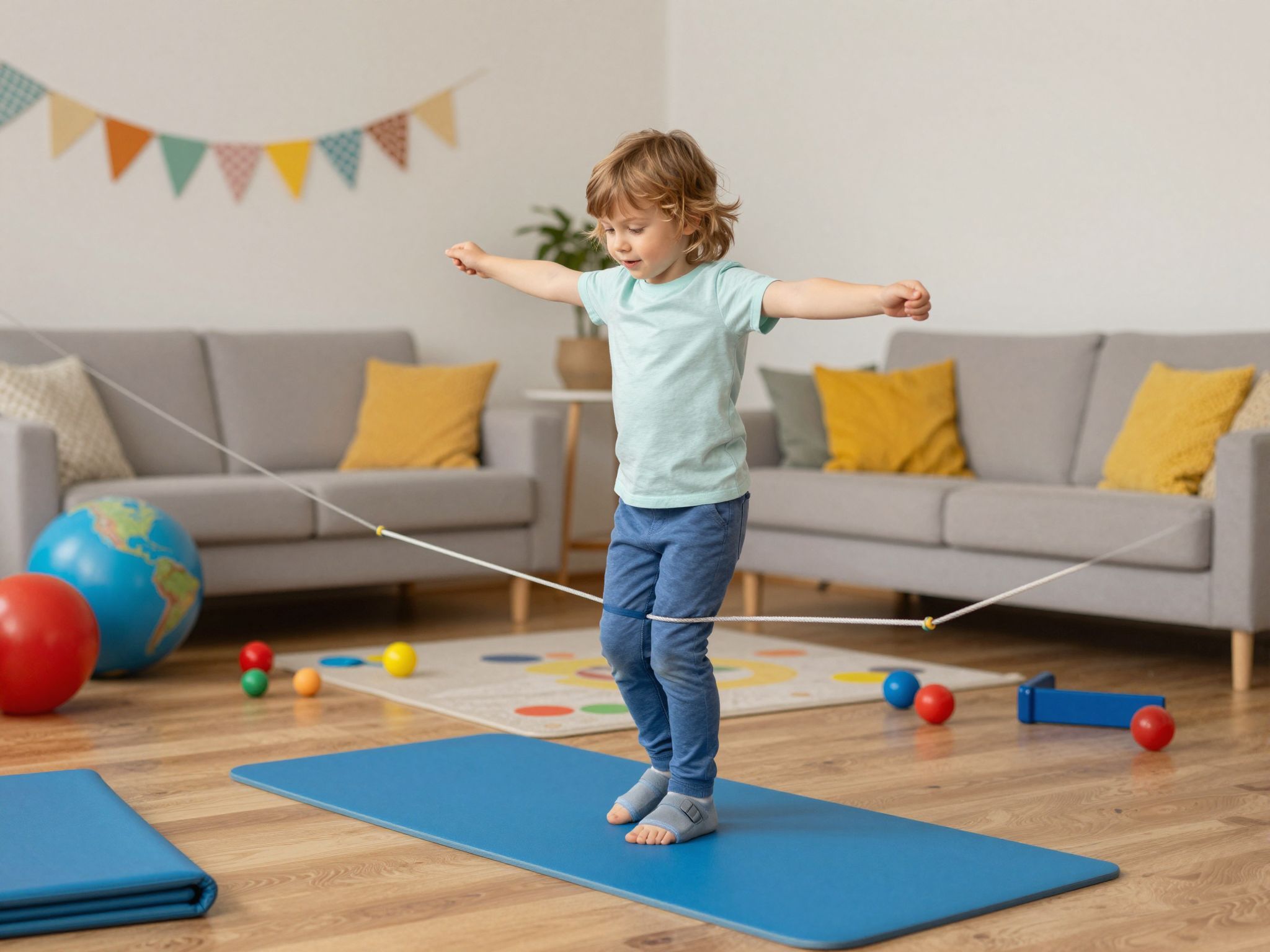 A ragasztószalag segít a stabilitás és egyensúly fejlesztésében.