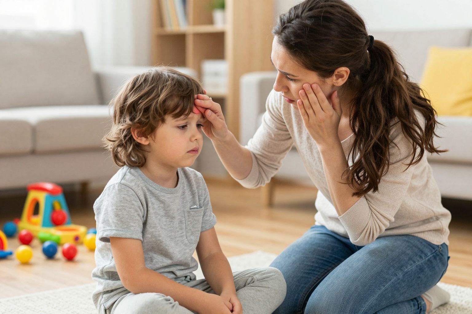 A lázcsillapítás előtt mindig mérjük meg a gyermek lázát.