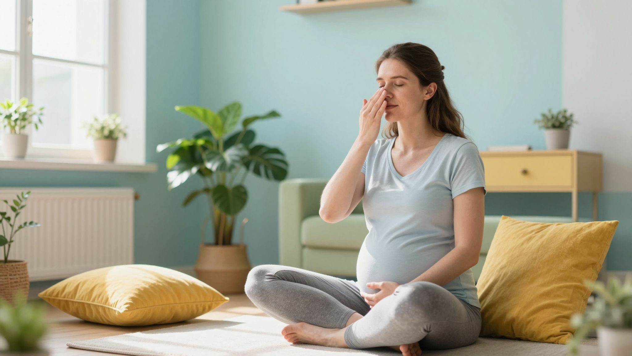 A tudatos légzés csökkenti a terhességi stresszt és szorongást.