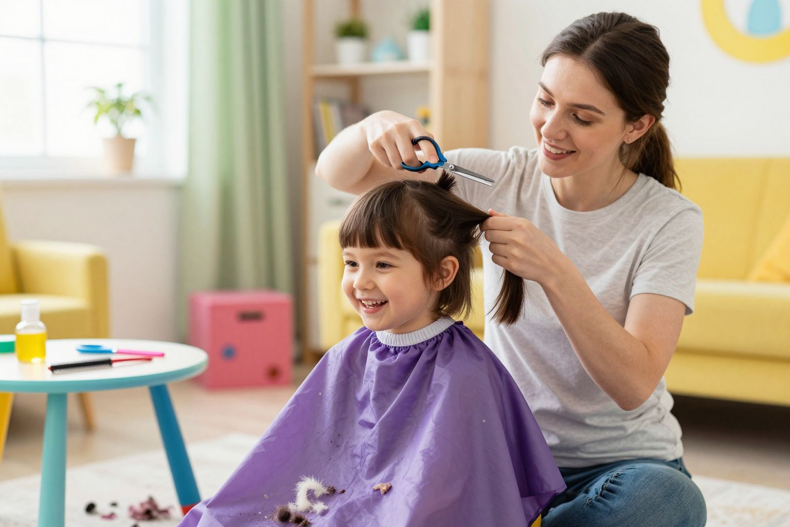 Az ollóval való vágás precizitást és türelmet igényel.