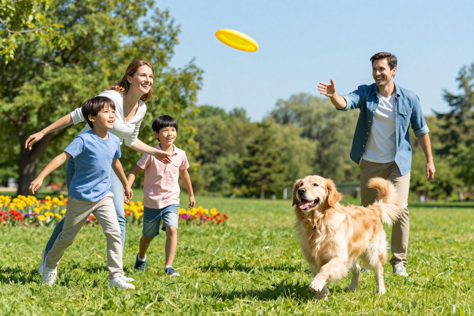 A kutyák erősítik a családi kötelékeket és boldogságot hoznak.