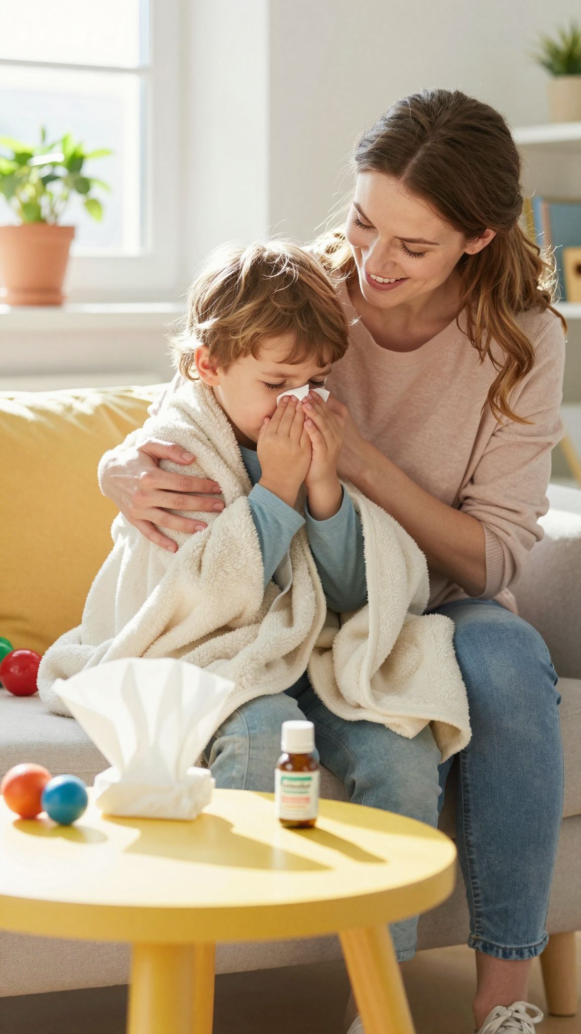 Kisgyermeknél orvoshoz kell fordulni láz vagy légszomj esetén.