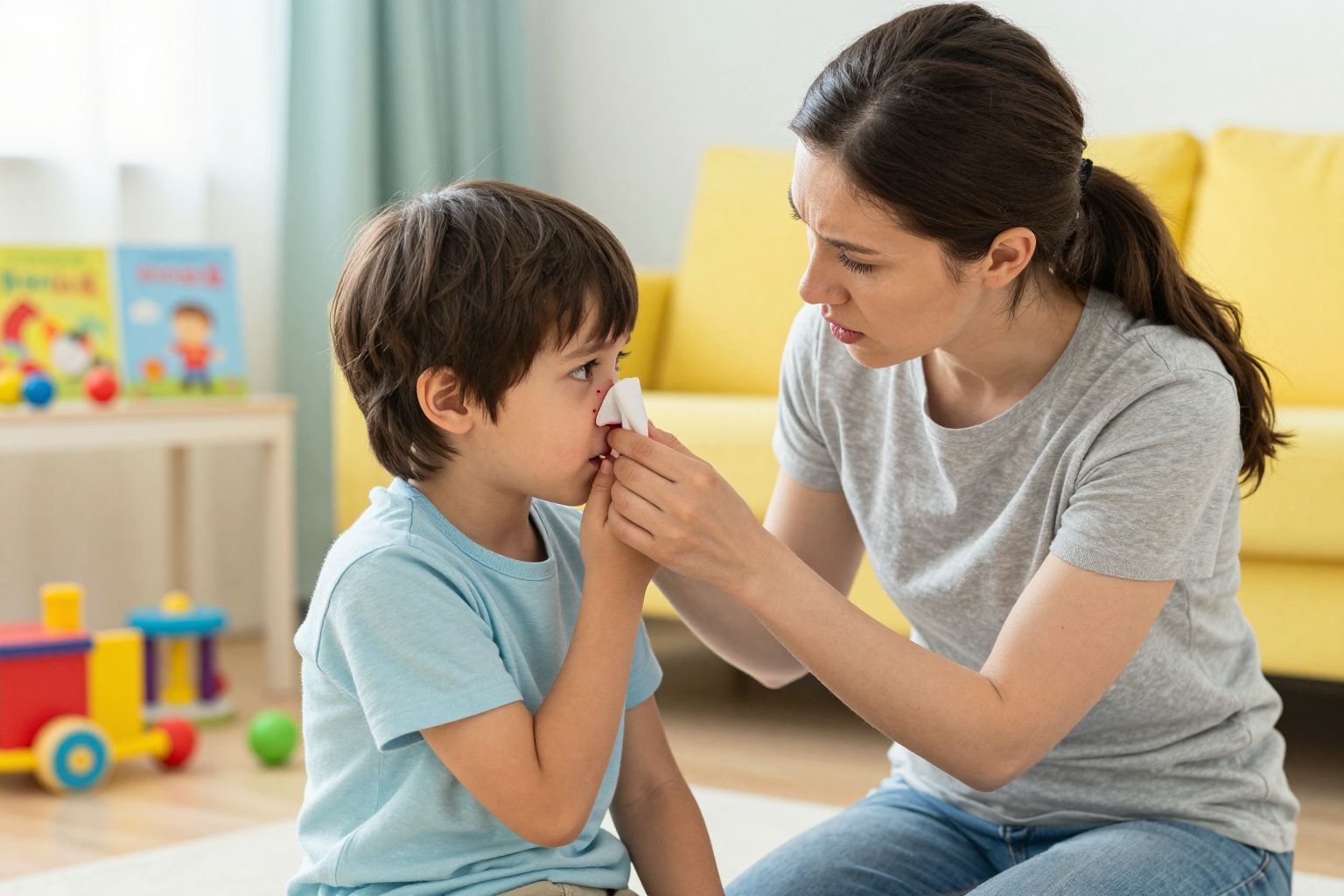 Ha a vérzés nem áll el 10 percen belül.