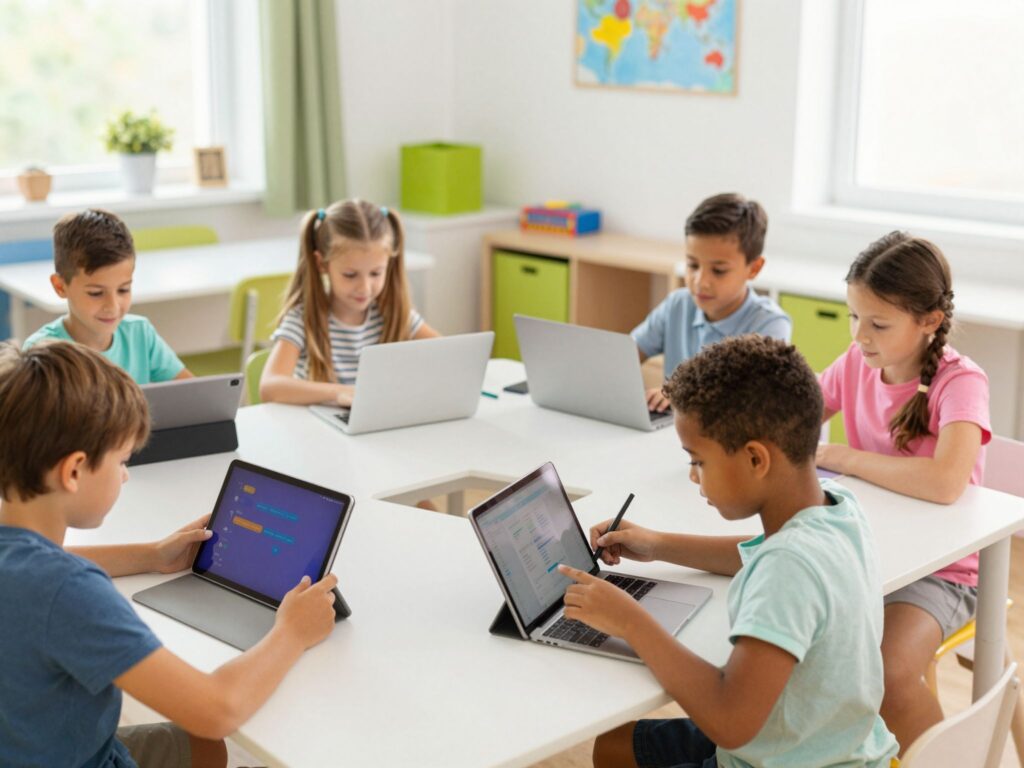 Munkaeszközként használt kütyük: a pandémia meglepő előnyei a gyerekek digitális készségeire