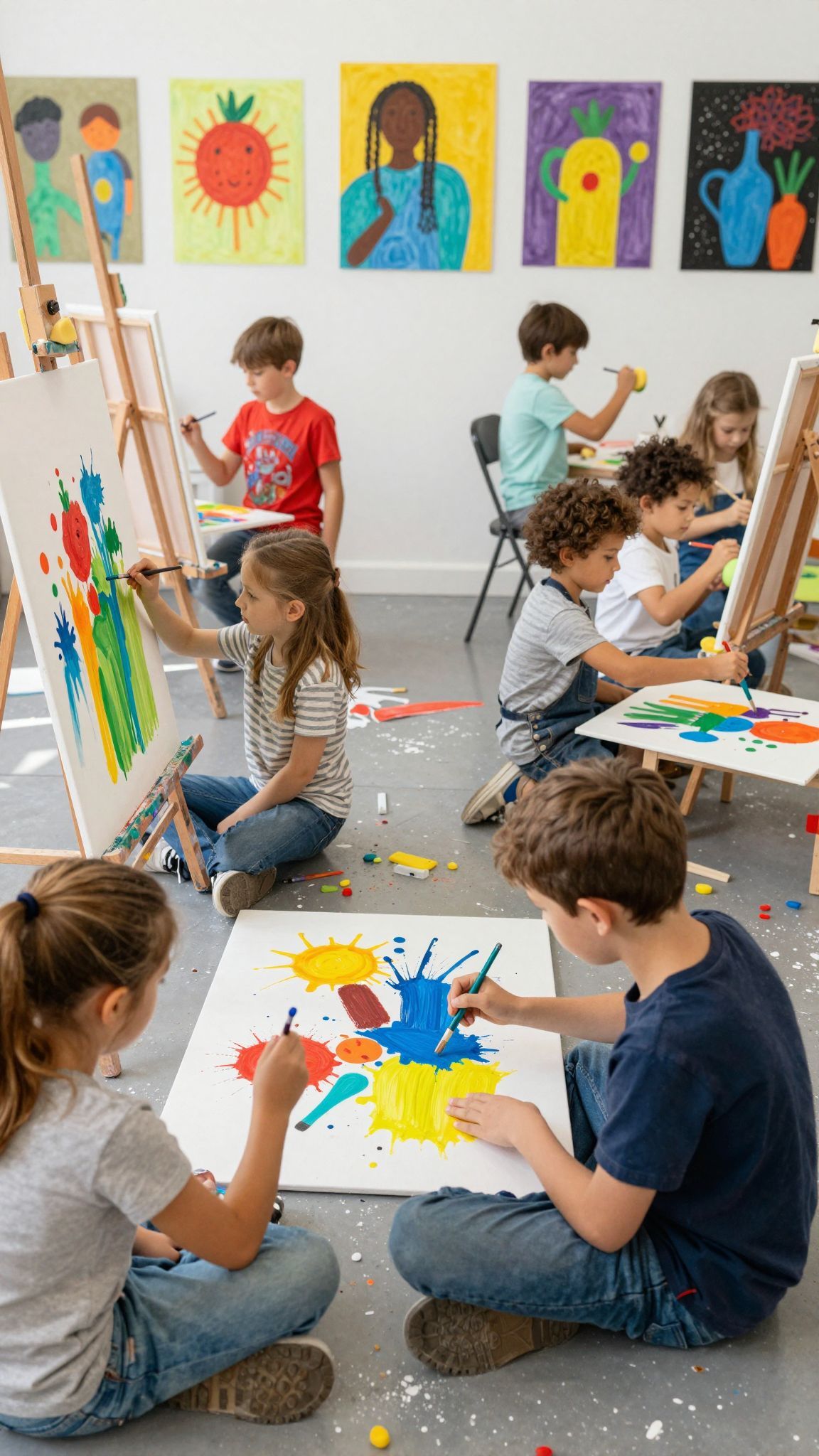 A művészeti projektek erősítik a gyermekek kreatív gondolkodását.