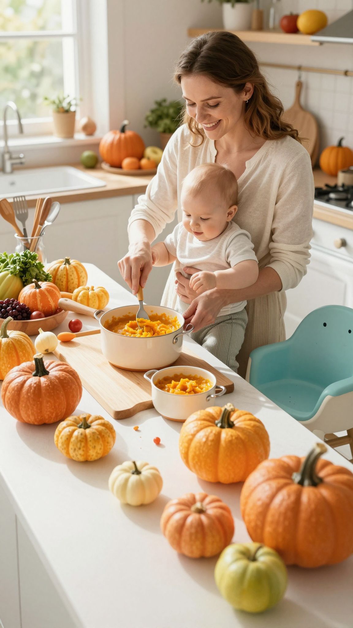 A sütőtök változatossága segít a baba ízfejlődésében.