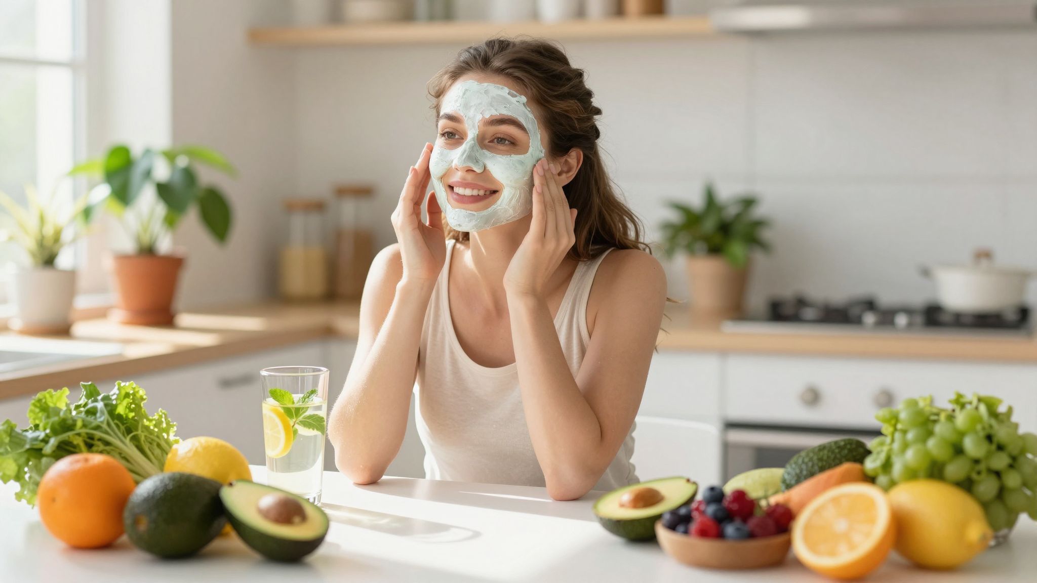 A bőrápolásban a megfelelő táplálkozás kulcsfontosságú.