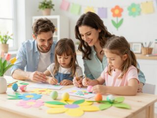 Tavaszi kreatívkodás gyerekekkel: egyszerű dekorötletek otthonra