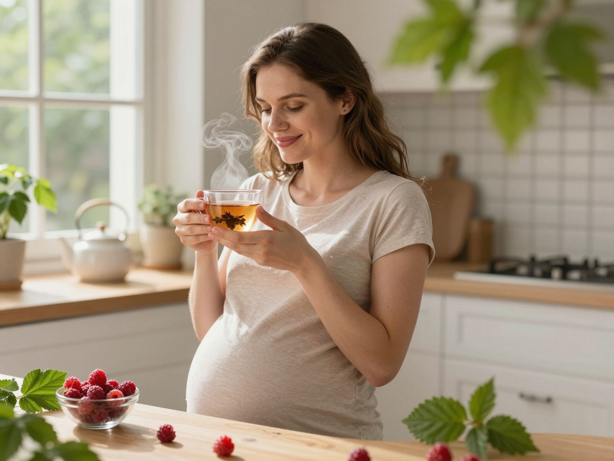 A málnalevél tea segíthet a szülés felkészülésében.