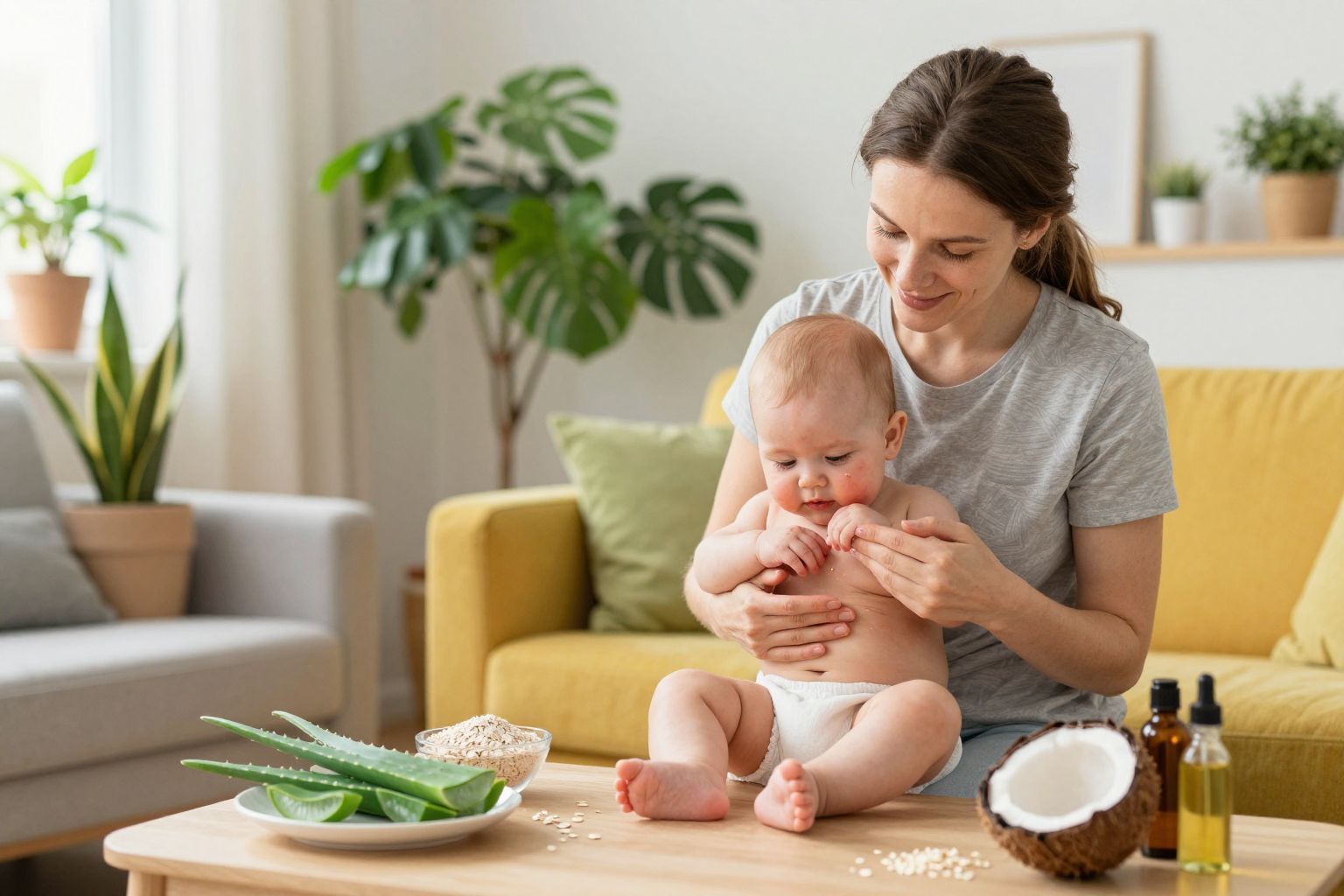 Az zabpehelyfürdő segít csökkenteni a csecsemőkori ekcémát.