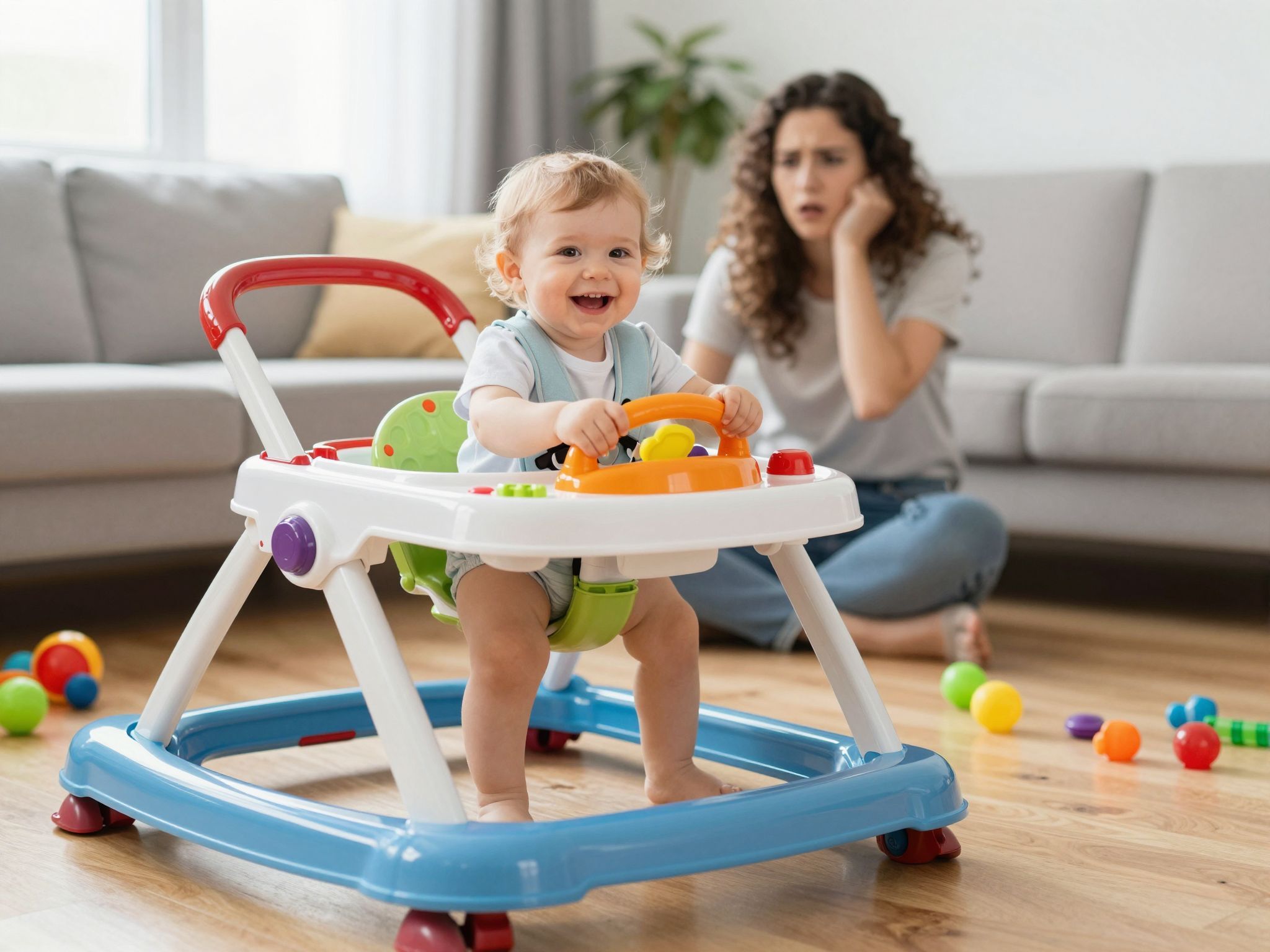 A bébikomp megszoríthatja a gyerek mozgásfejlődését.