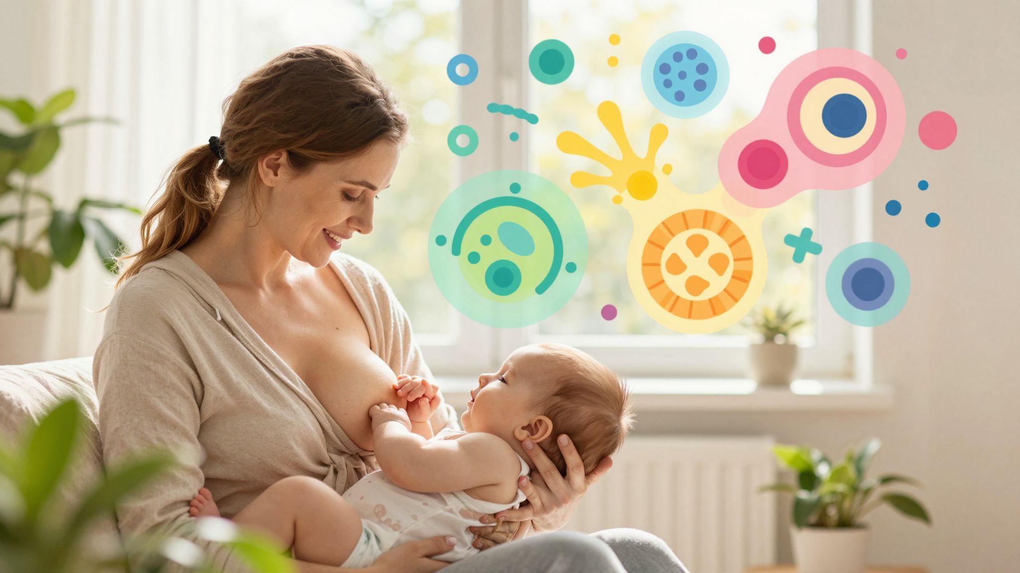 A fehérvérsejtek aktívan harcolnak a fertőzésekkel szoptatáskor.