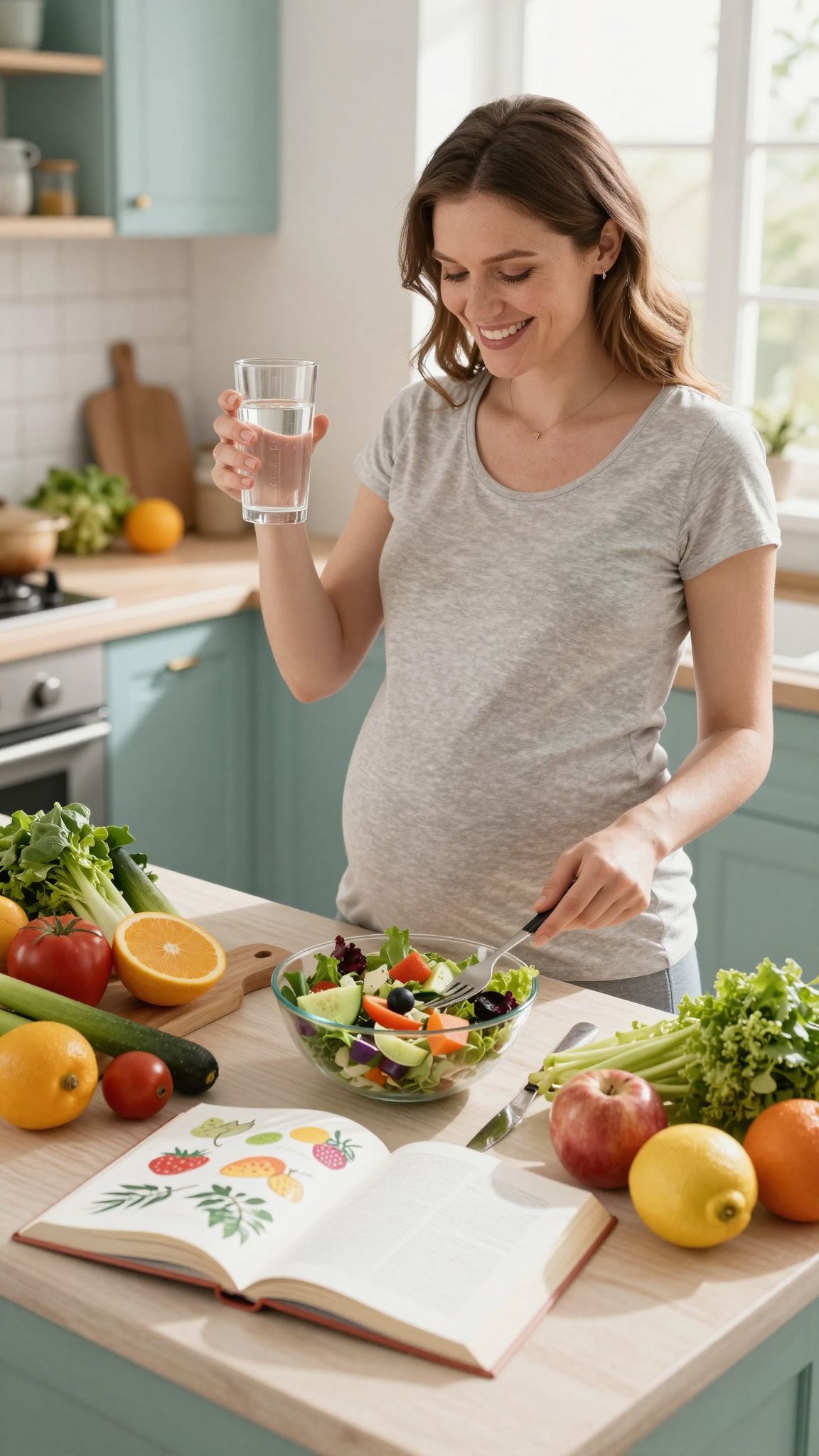 A megfelelő hidratáció támogatja a magzat fejlődését.