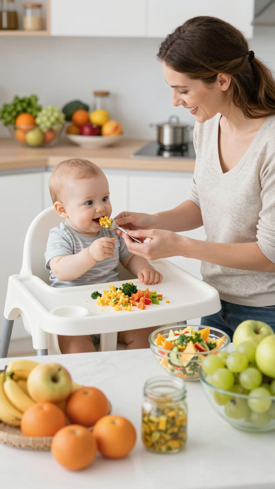 A kritikus élelmiszerek bevezetése segíti a baba fejlődését.