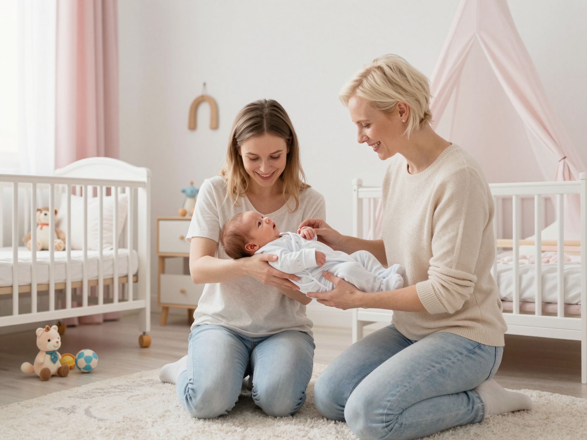 A biztonságos környezet segíti a csecsemő fejlődését.