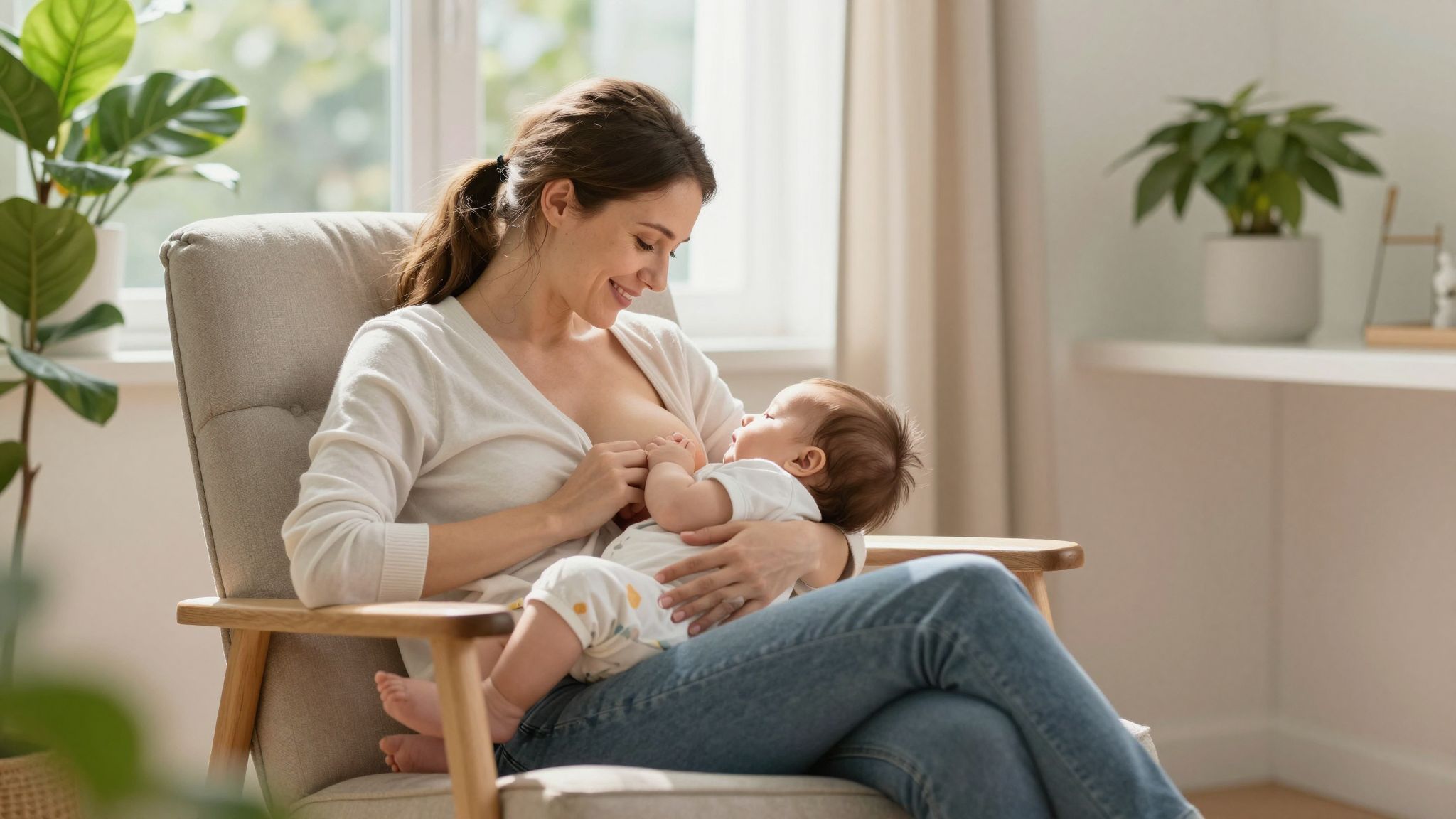 A megfelelő dőlésszög segít a szoptatás gördülékenyebbé tételében.